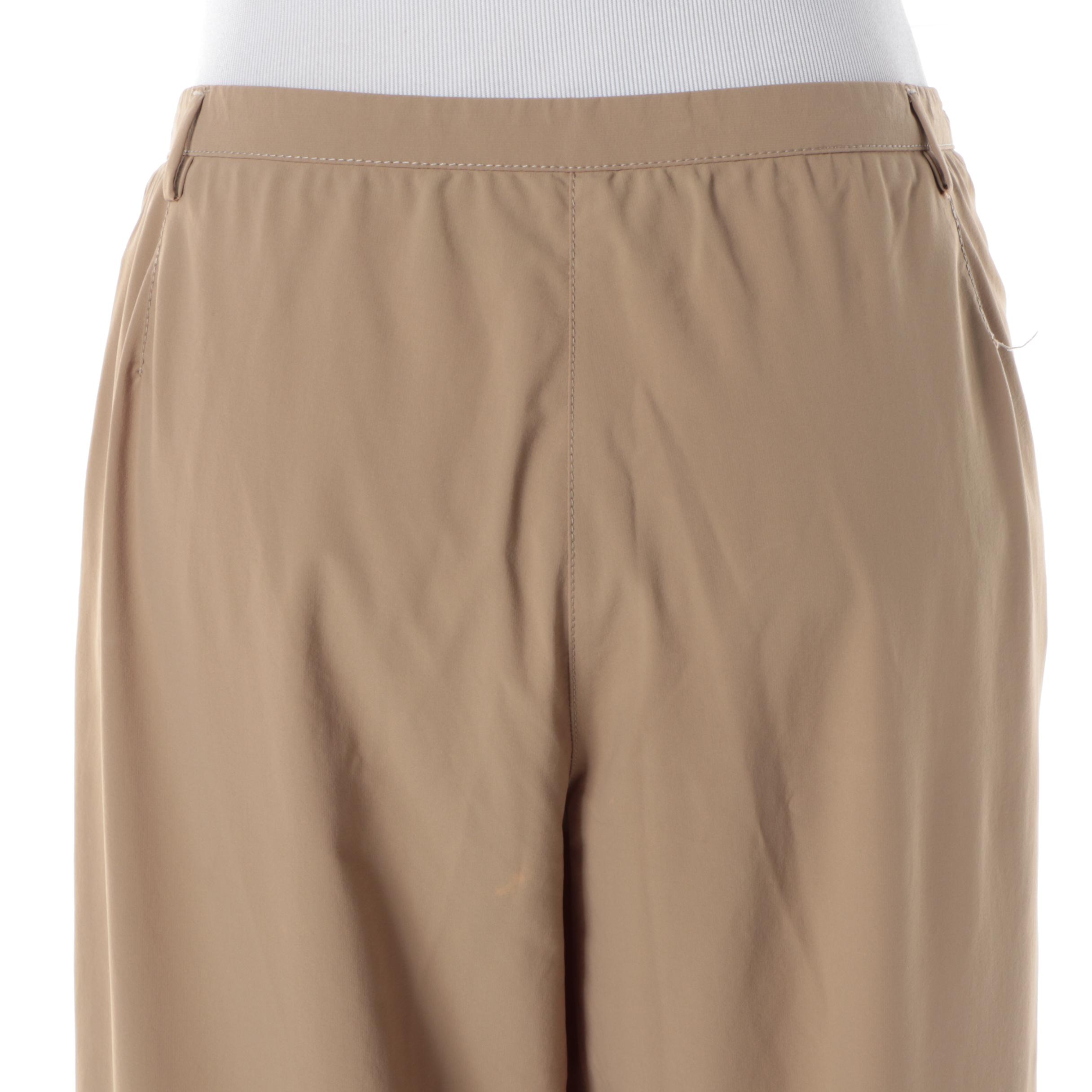 Women's Prada Khaki Nylon Pants