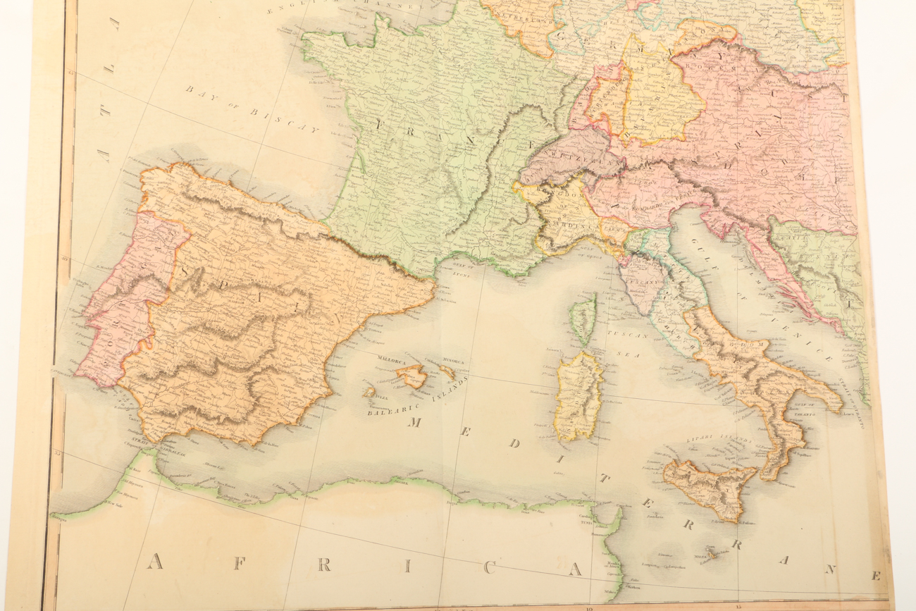 1816 Map of "Europe After the Congress of Vienna"