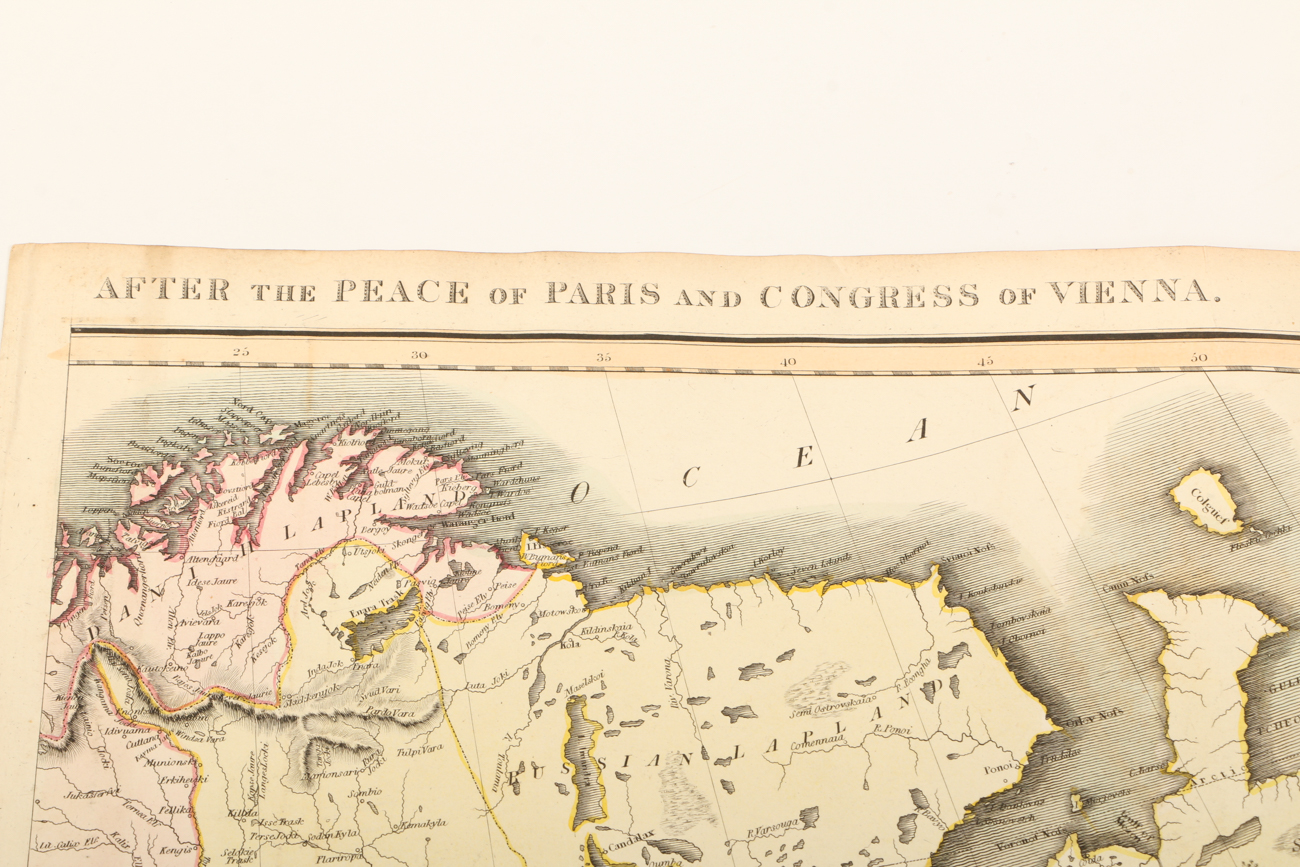 1816 Map of "Europe After the Congress of Vienna"