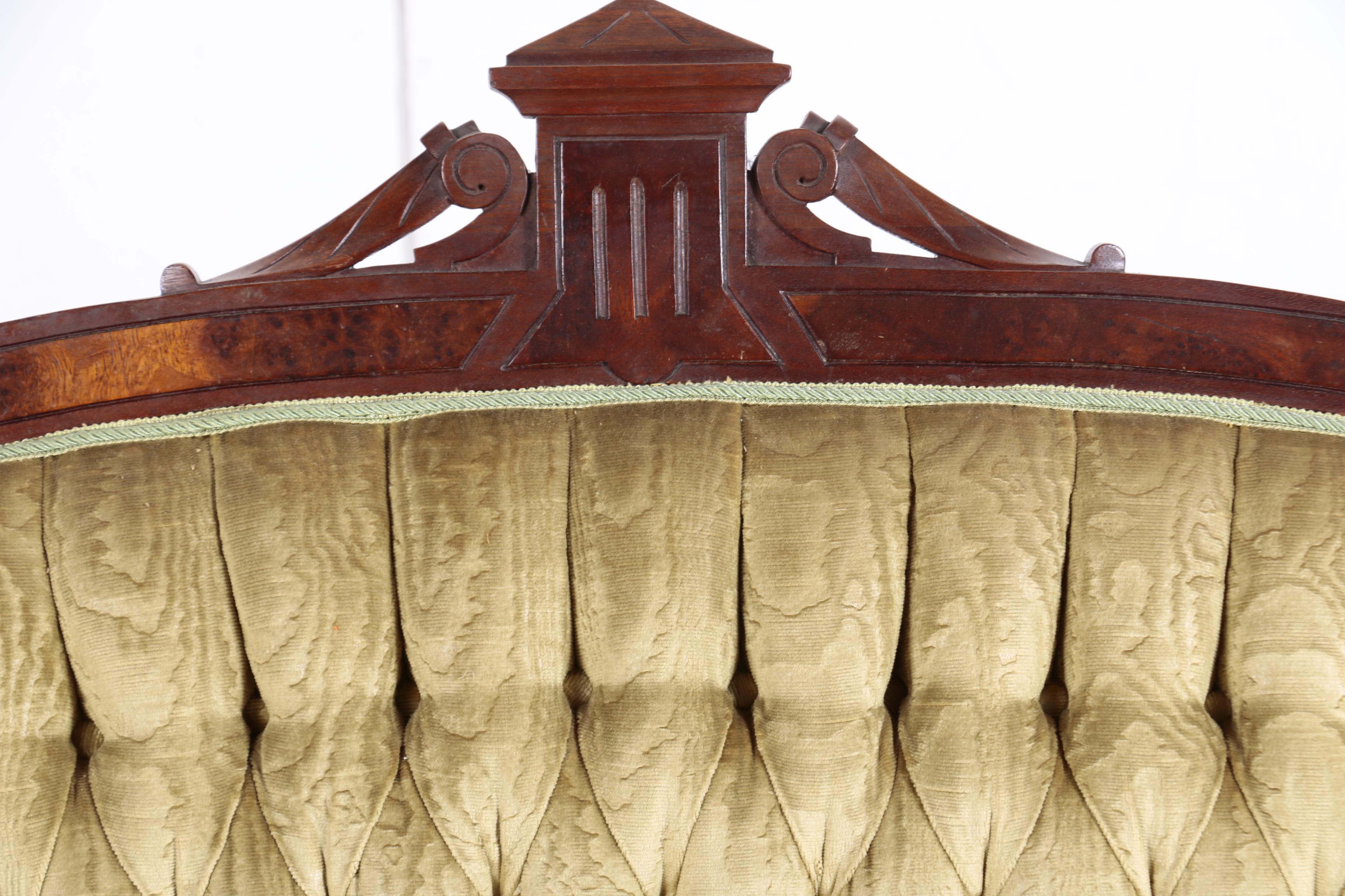 Victorian Walnut Five-Piece Salon Suite, Circa 1880