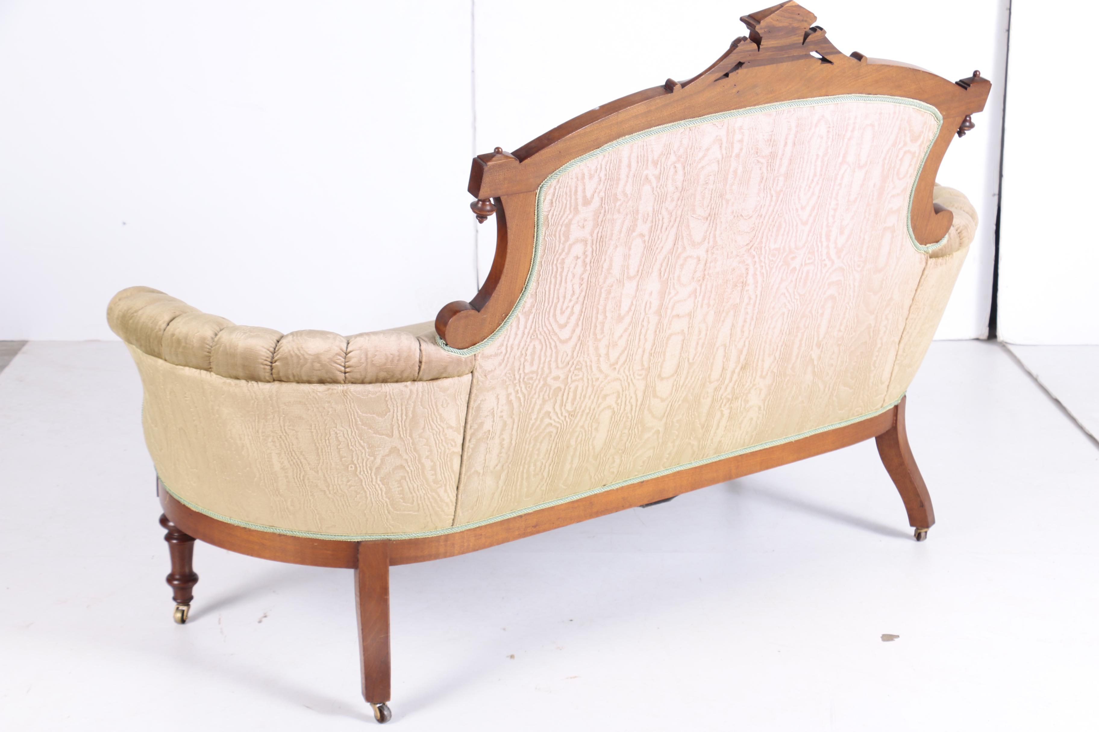 Victorian Walnut Five-Piece Salon Suite, Circa 1880