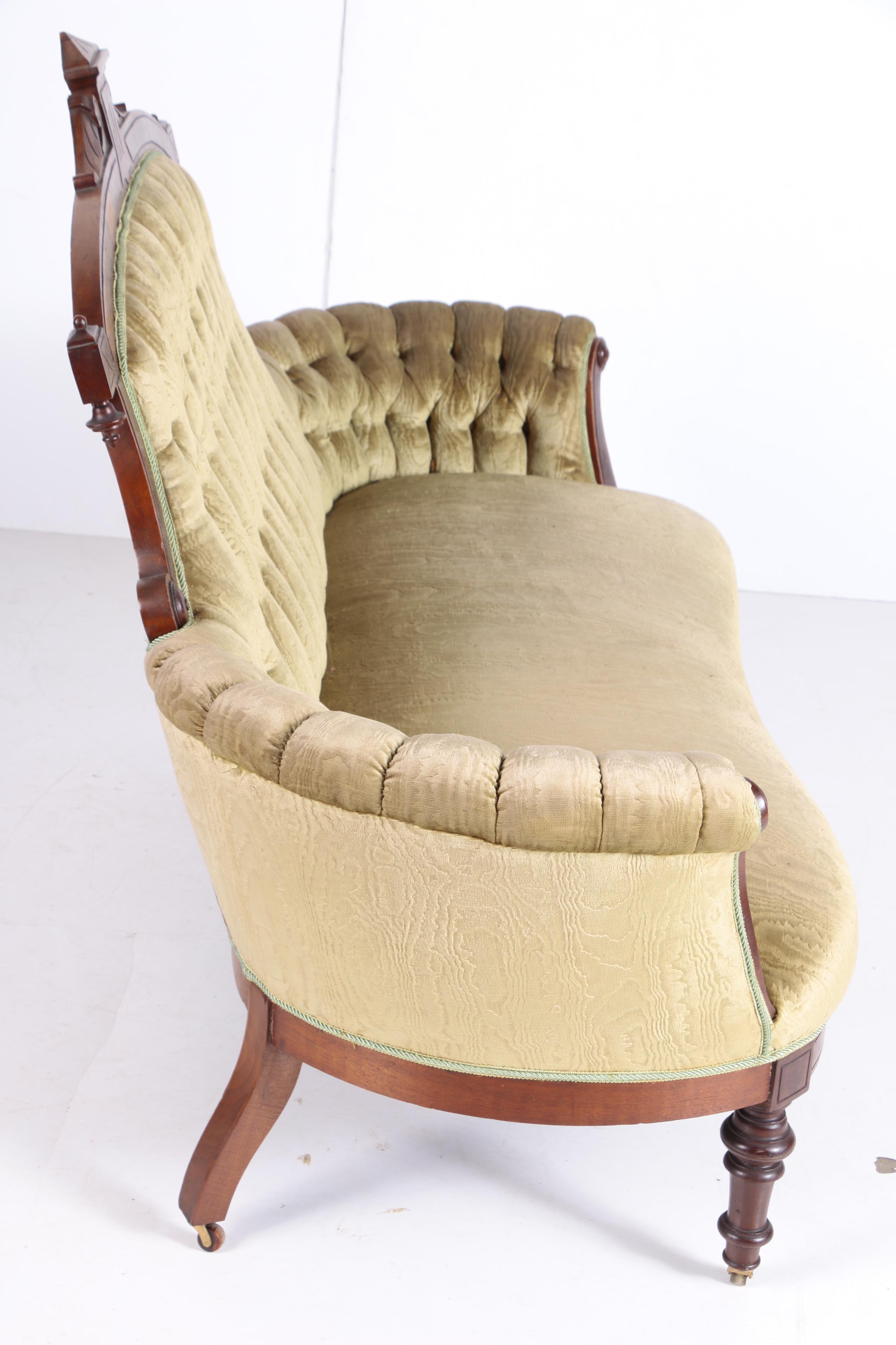 Victorian Walnut Five-Piece Salon Suite, Circa 1880