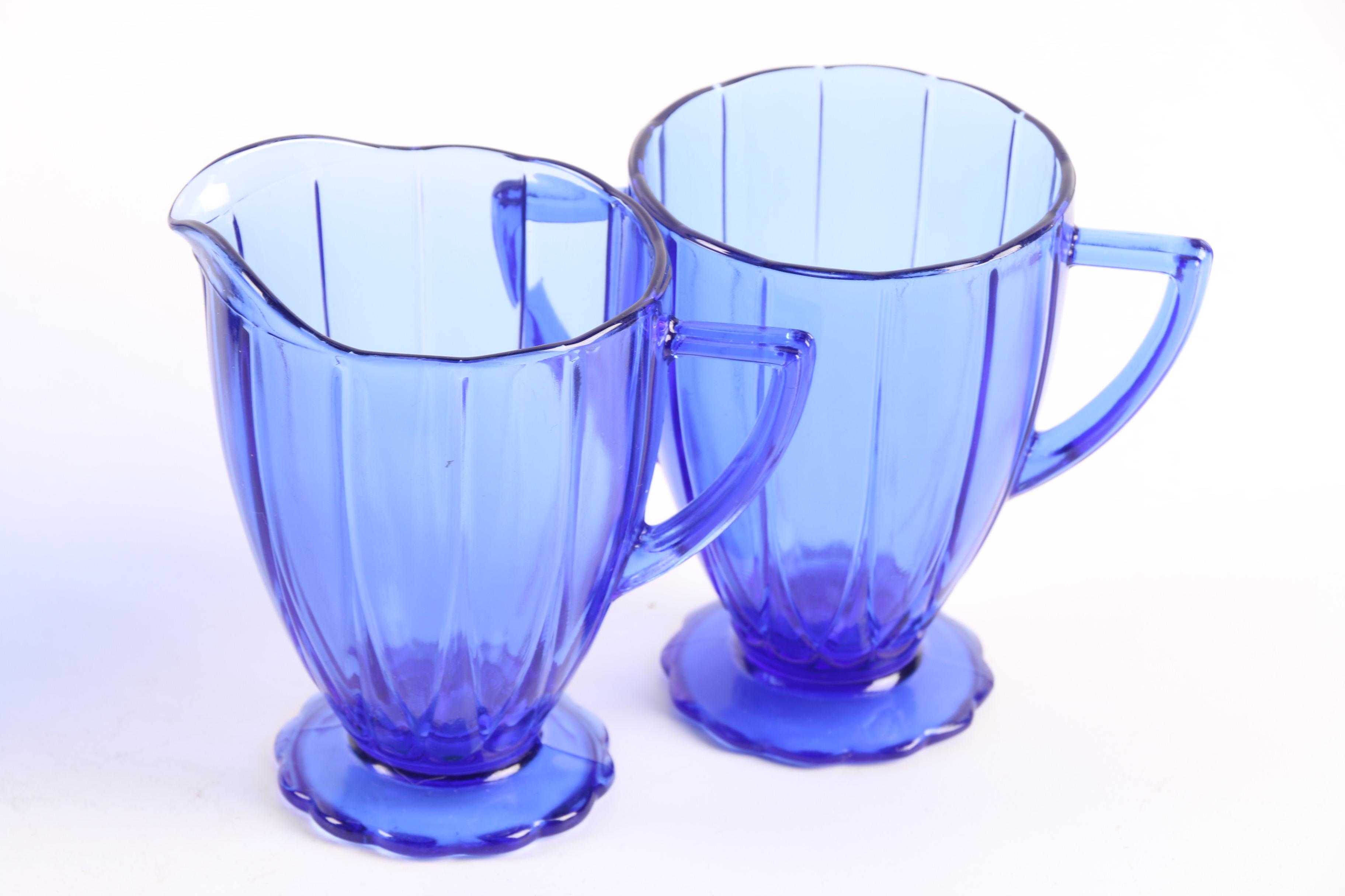 Cobalt Blue Depression Glass Dinnerware featuring Hazel-Atlas "Newport"