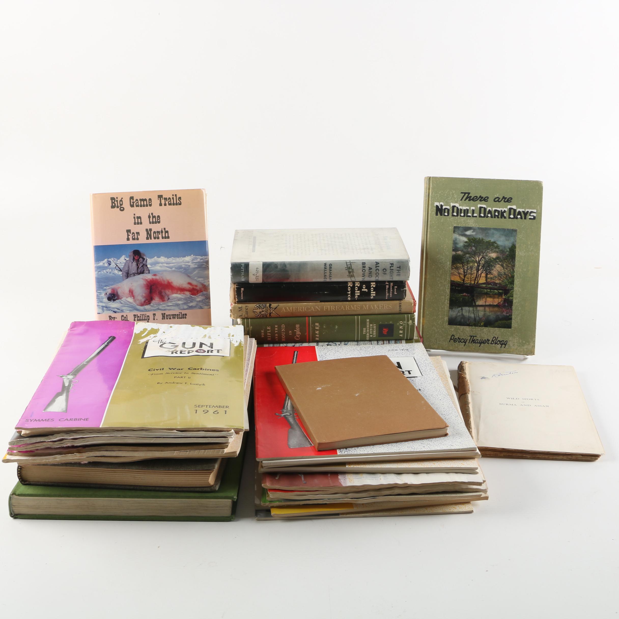 Vintage Books on Hunting, Guns, and More