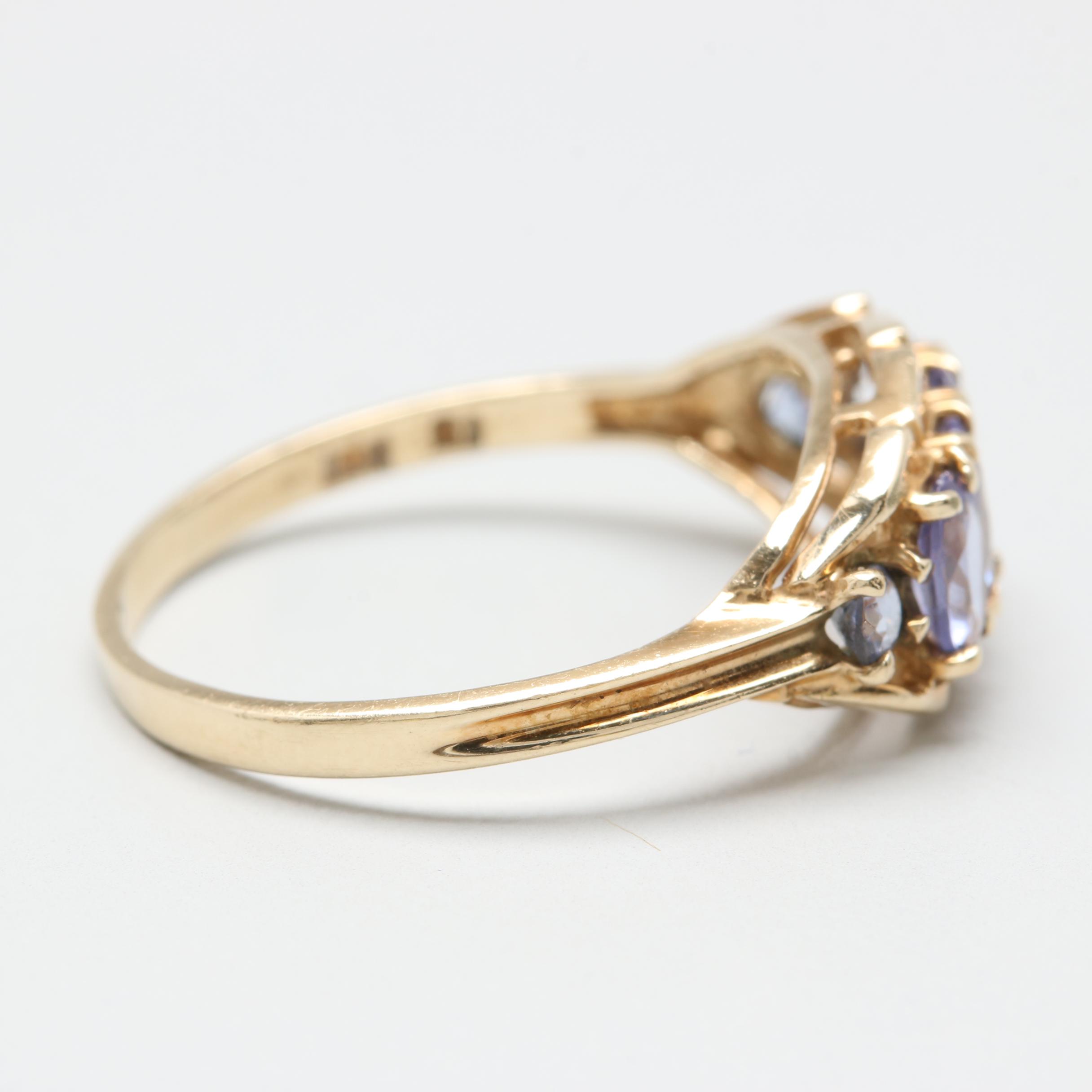10K Yellow Gold Tanzanite Ring