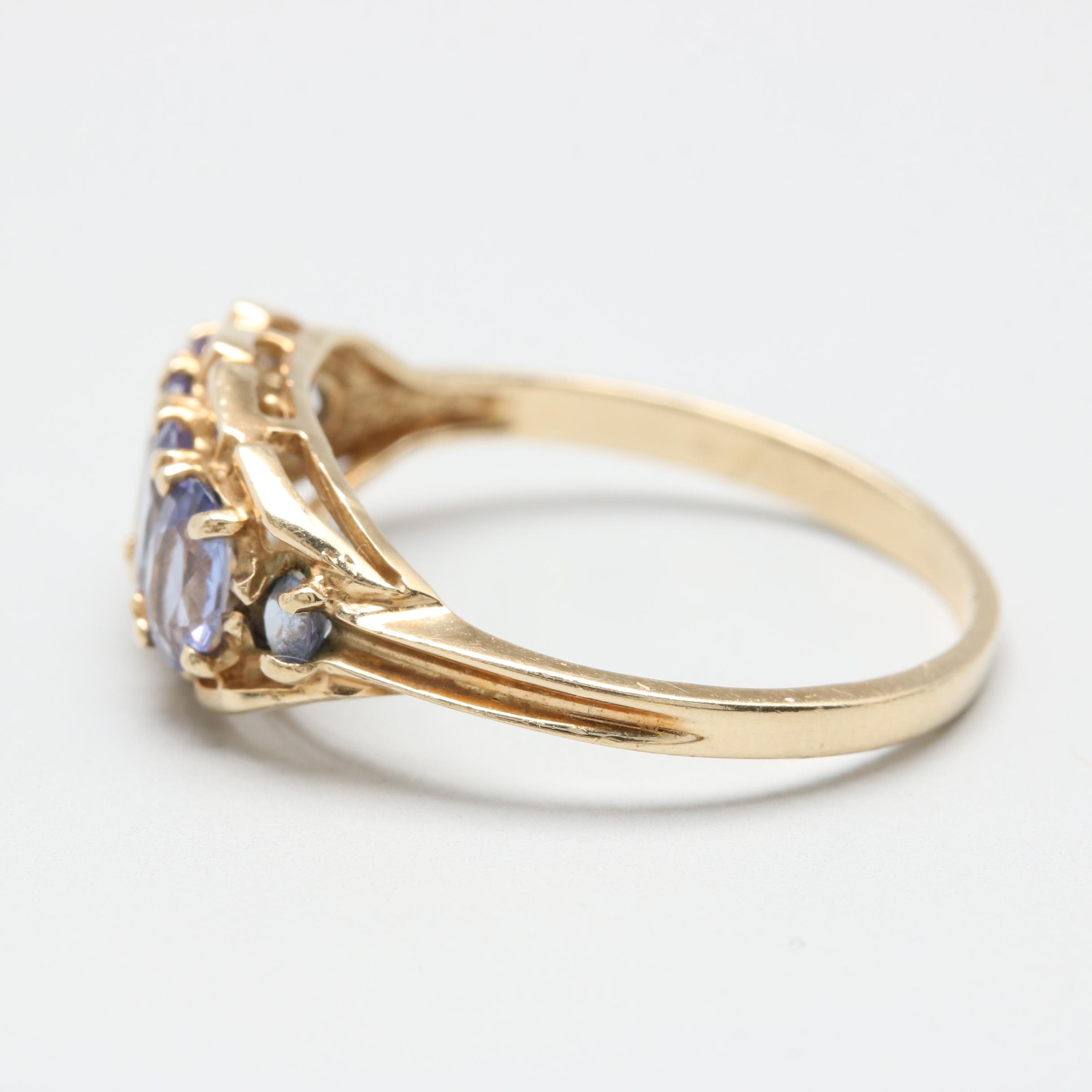 10K Yellow Gold Tanzanite Ring