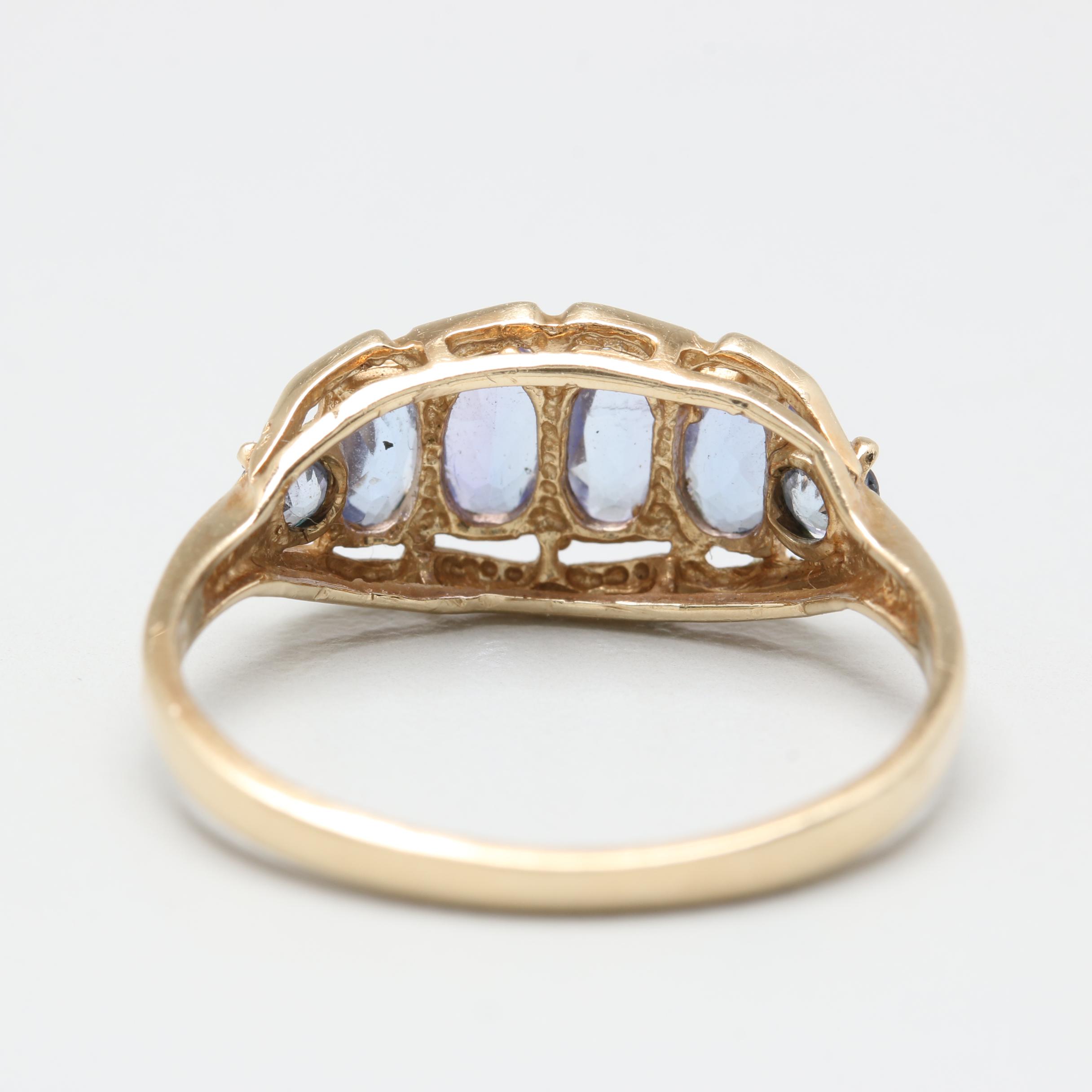10K Yellow Gold Tanzanite Ring