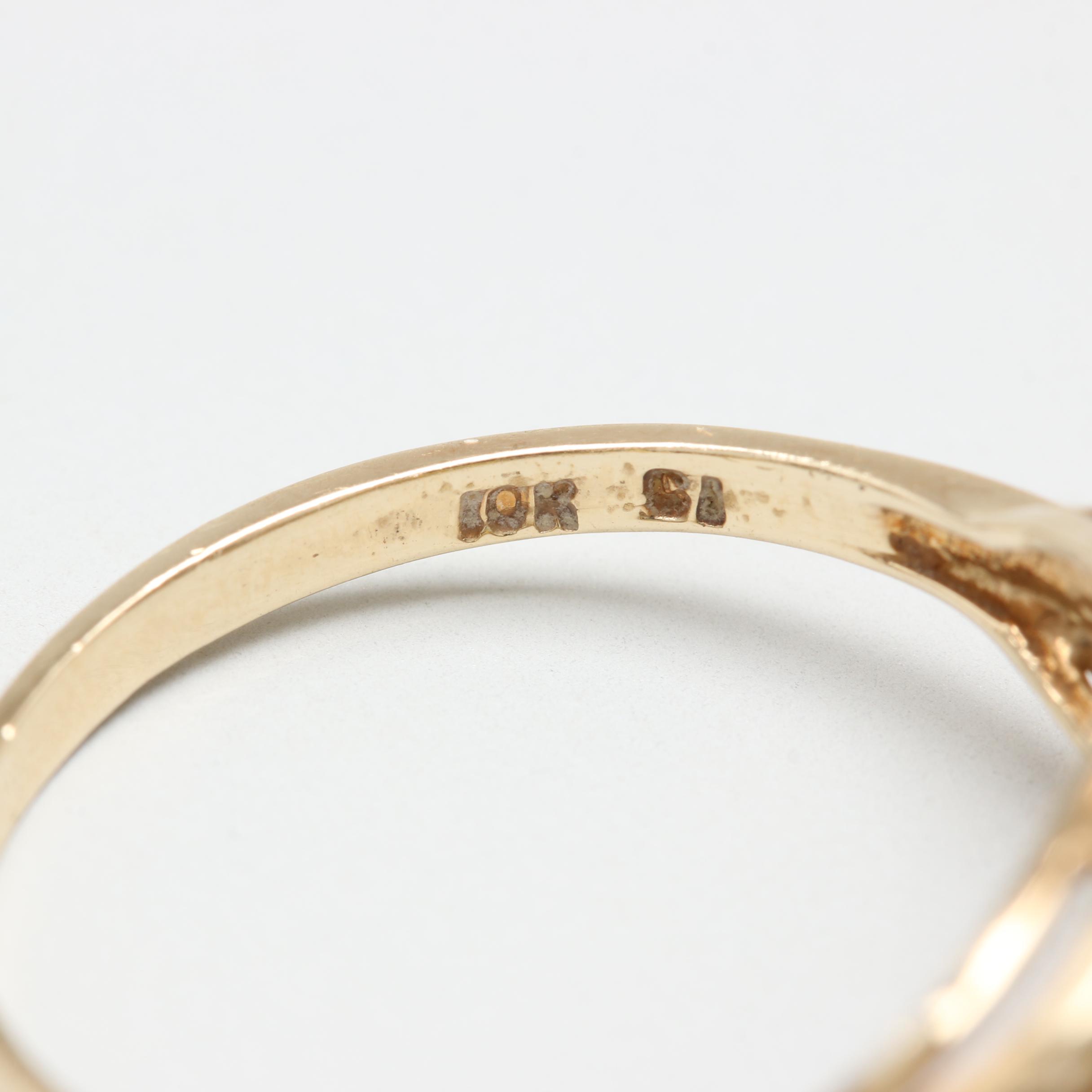 10K Yellow Gold Tanzanite Ring