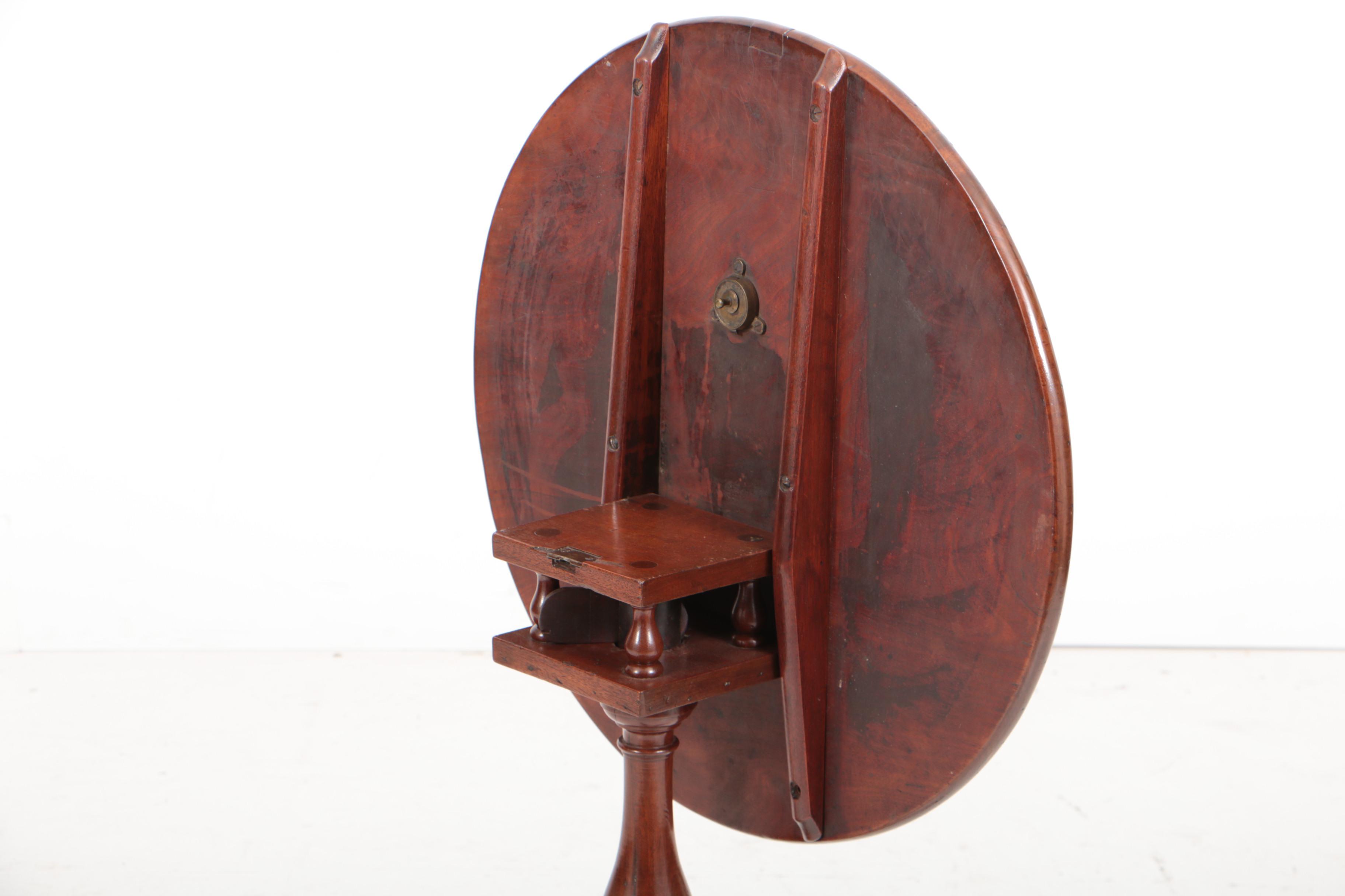 George III Mahogany Tilt-Top Tripod Table, Late 18th Century