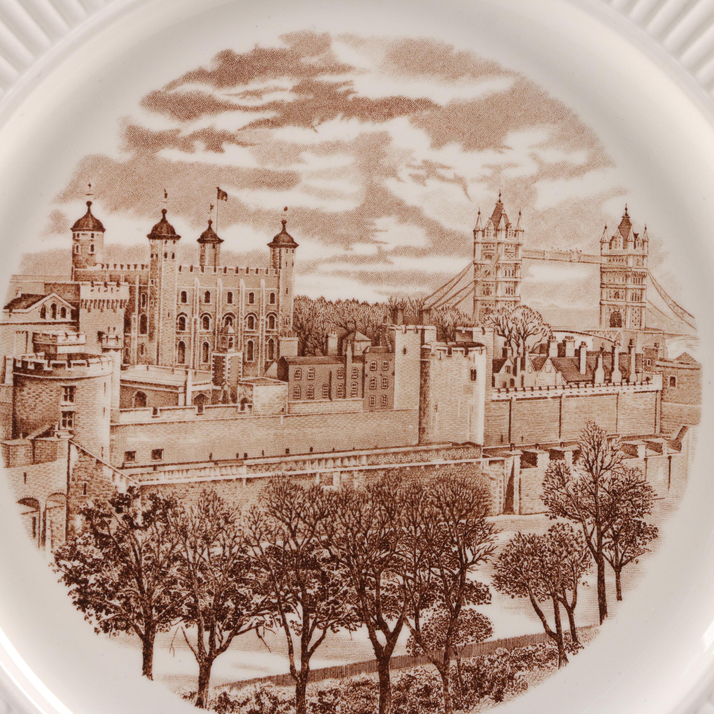 1941 First Edition Wedgwood "Old London Views" Dinner Plates