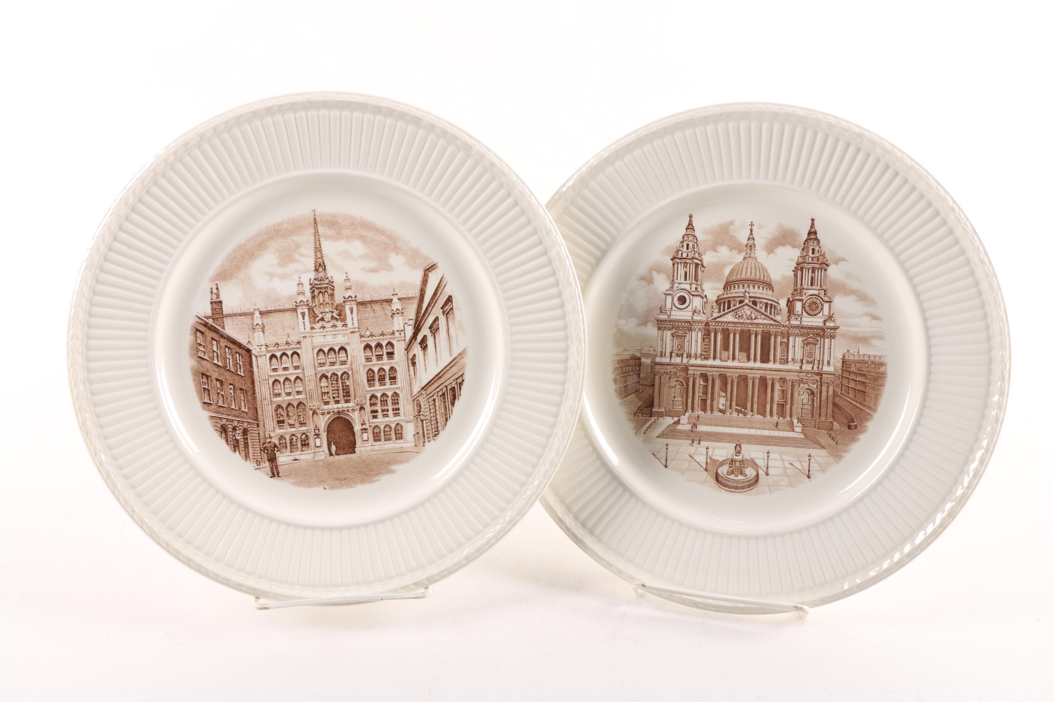 1941 First Edition Wedgwood "Old London Views" Dinner Plates
