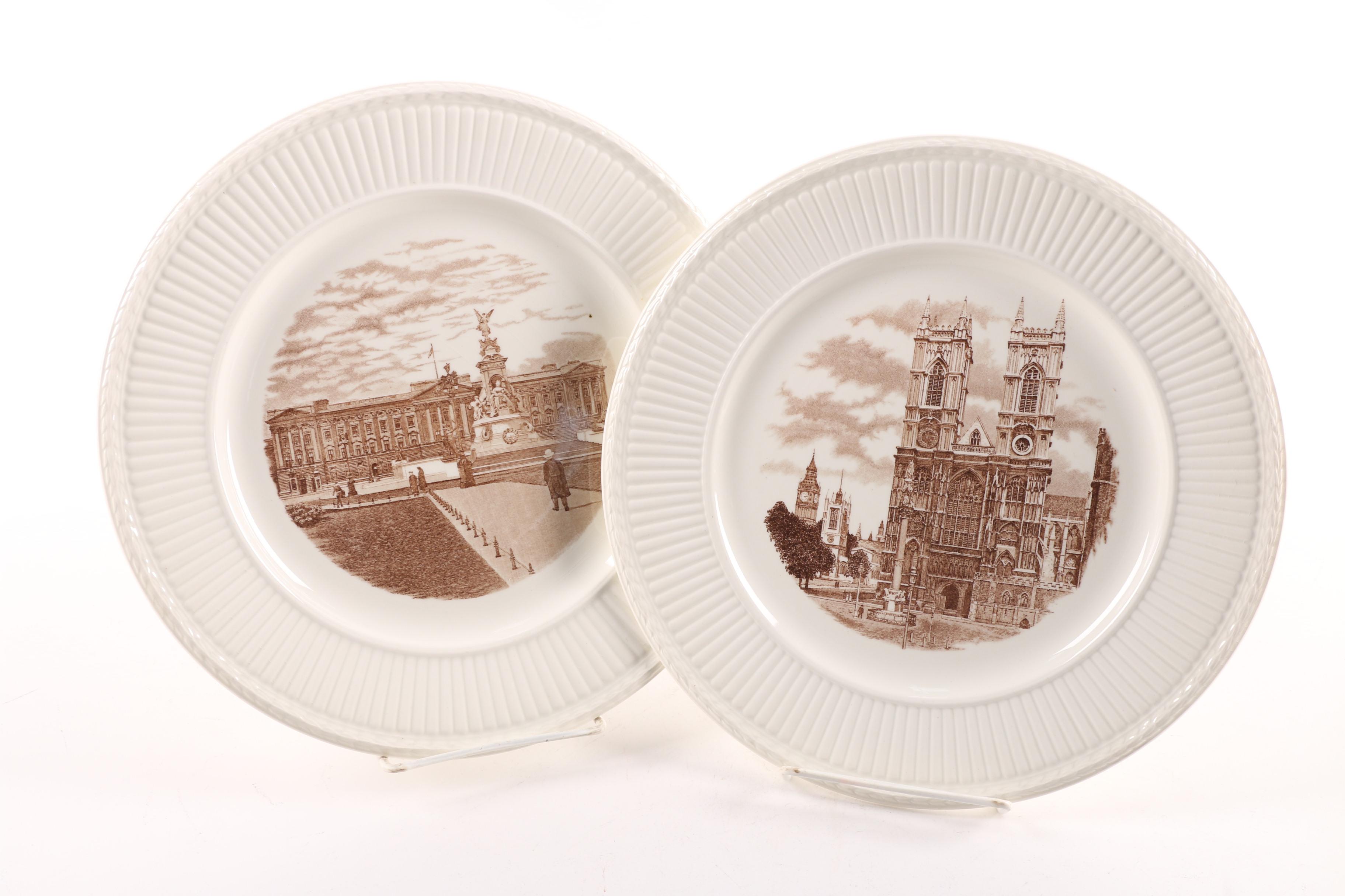 1941 First Edition Wedgwood "Old London Views" Dinner Plates