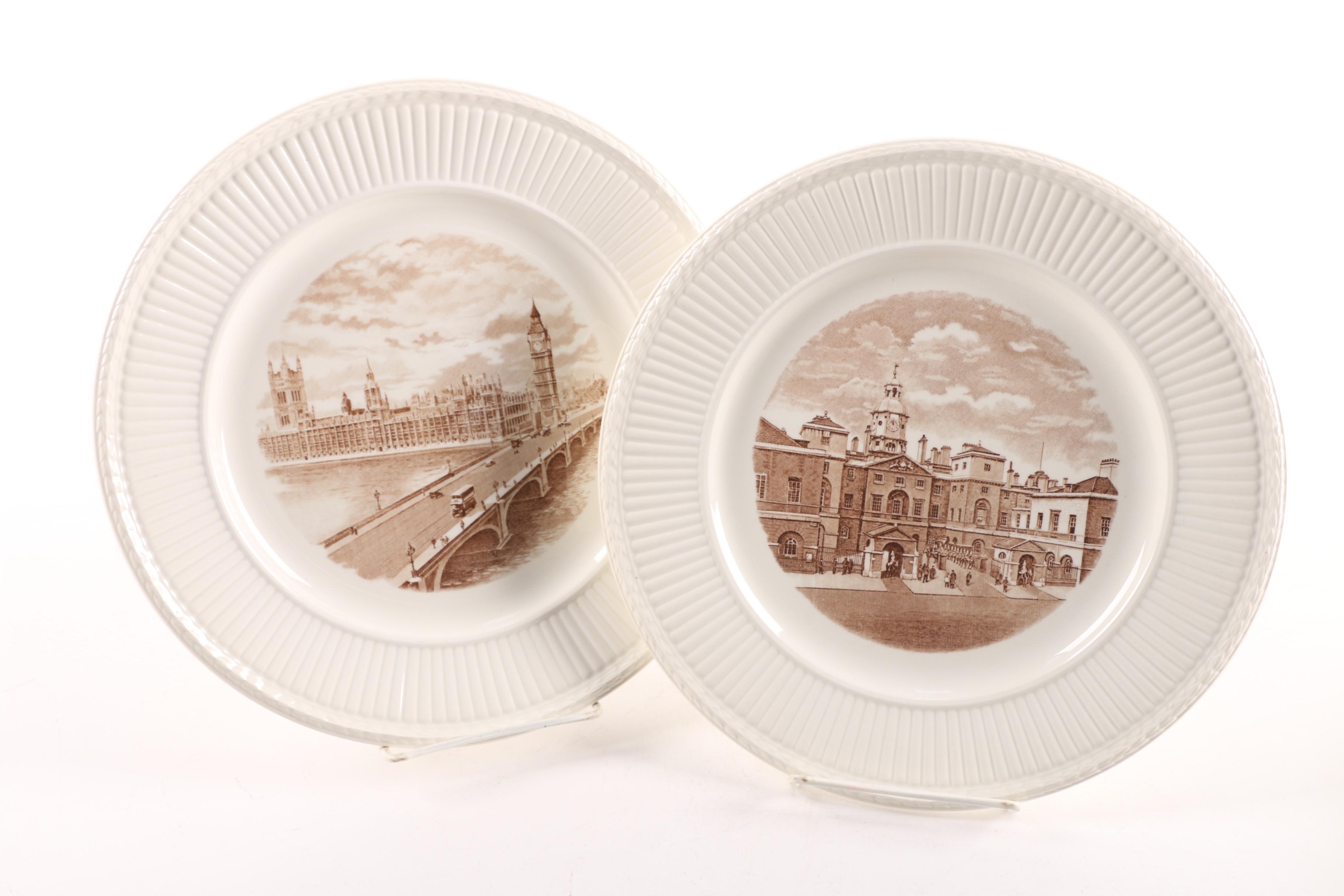 1941 First Edition Wedgwood "Old London Views" Dinner Plates