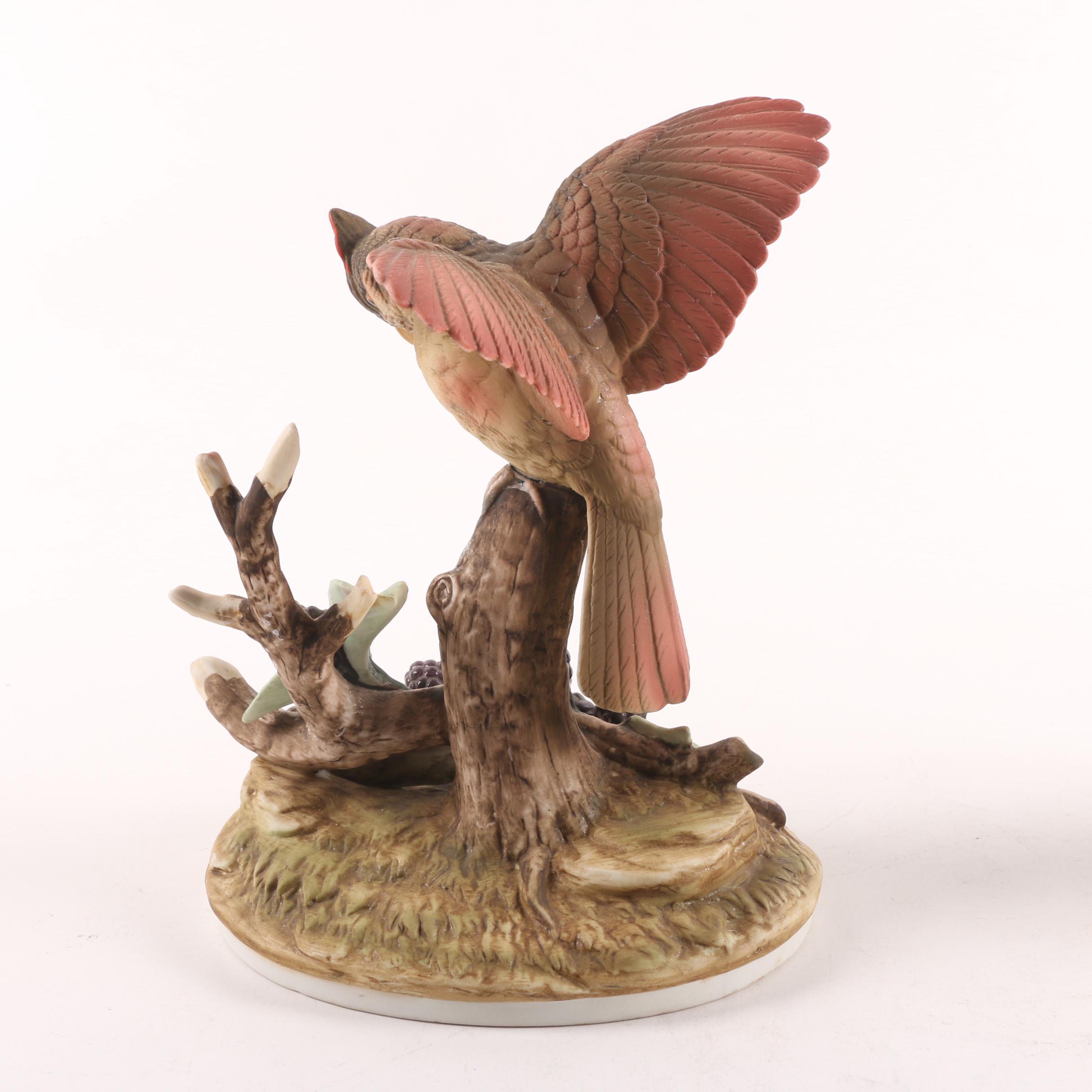 Andrea by Sadek Porcelain Male and Female Cardinal Figurines