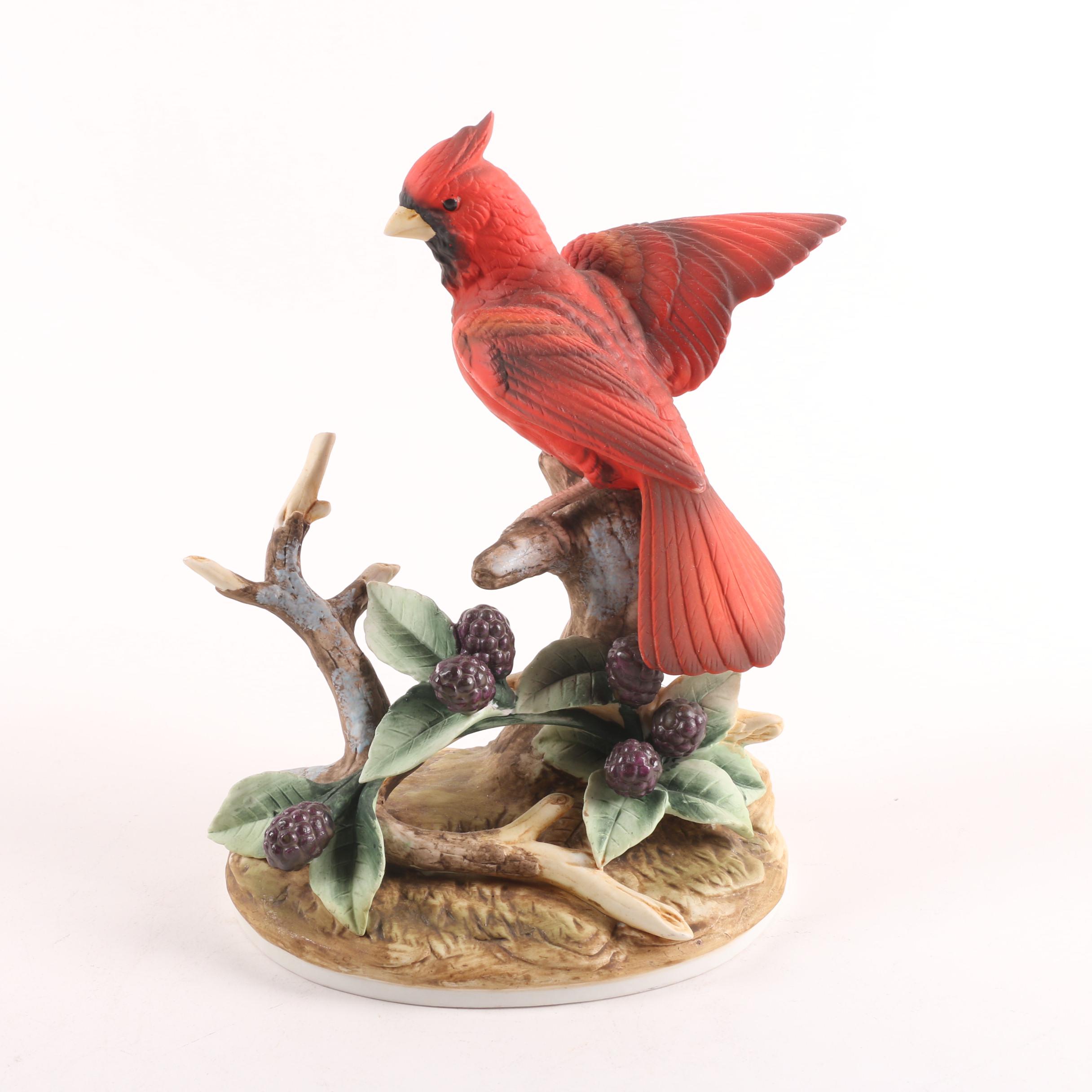 Andrea by Sadek Porcelain Male and Female Cardinal Figurines