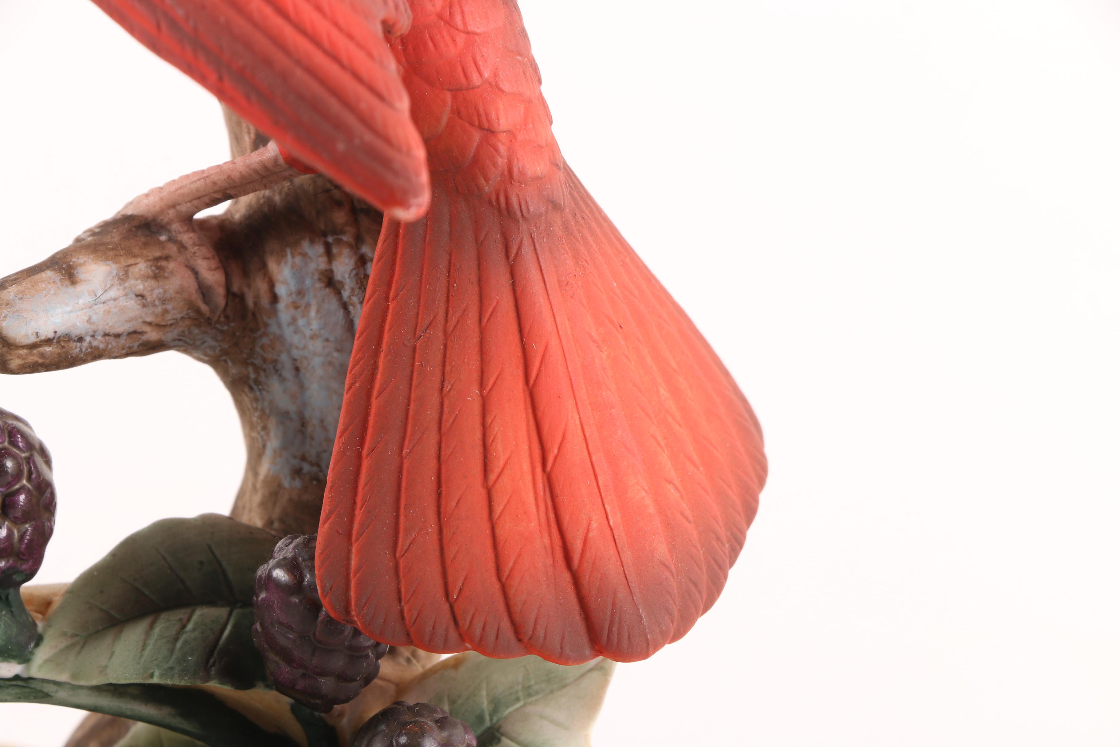 Andrea by Sadek Porcelain Male and Female Cardinal Figurines