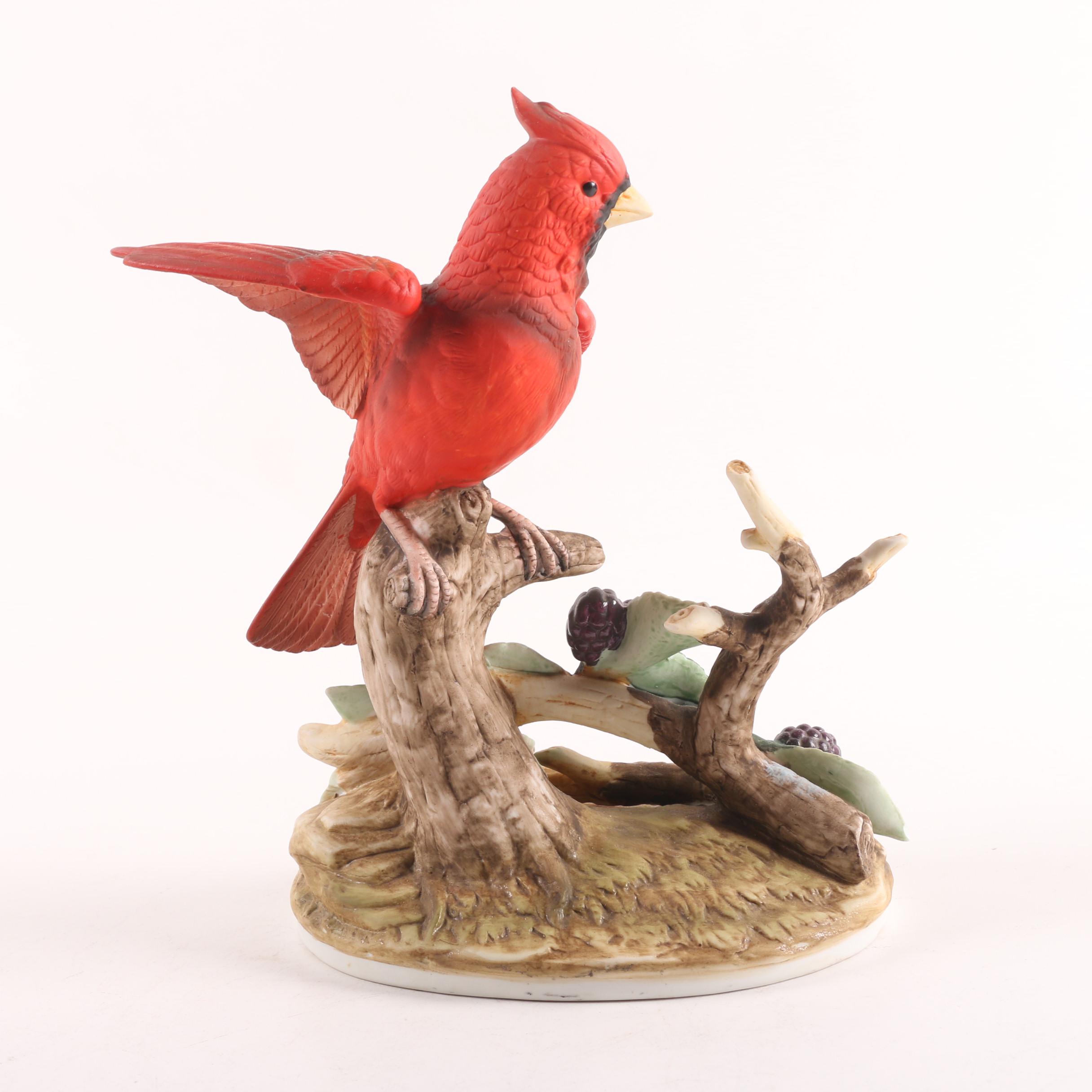 Andrea by Sadek Porcelain Male and Female Cardinal Figurines