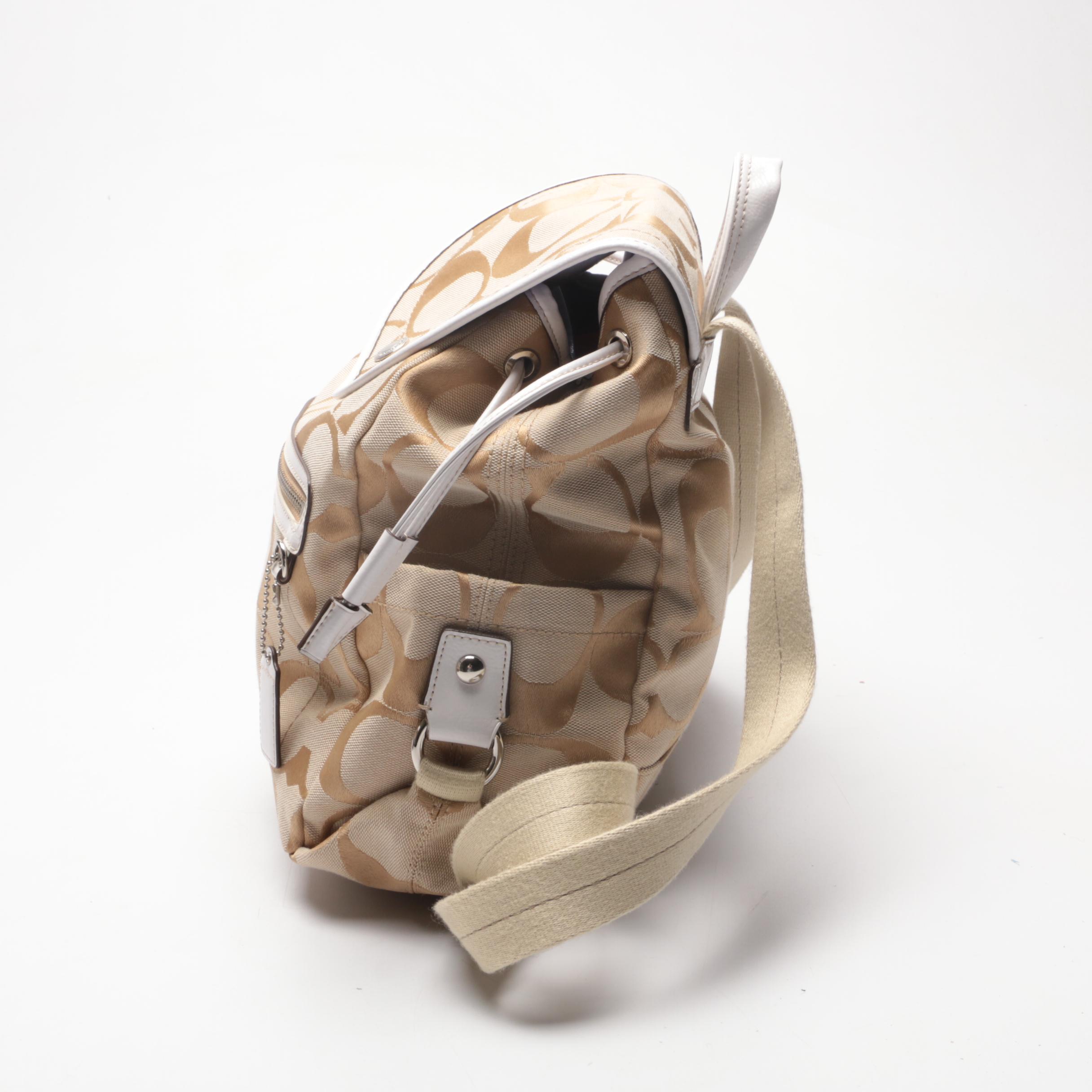 Coach Signature Jacquard Tote and Backpack