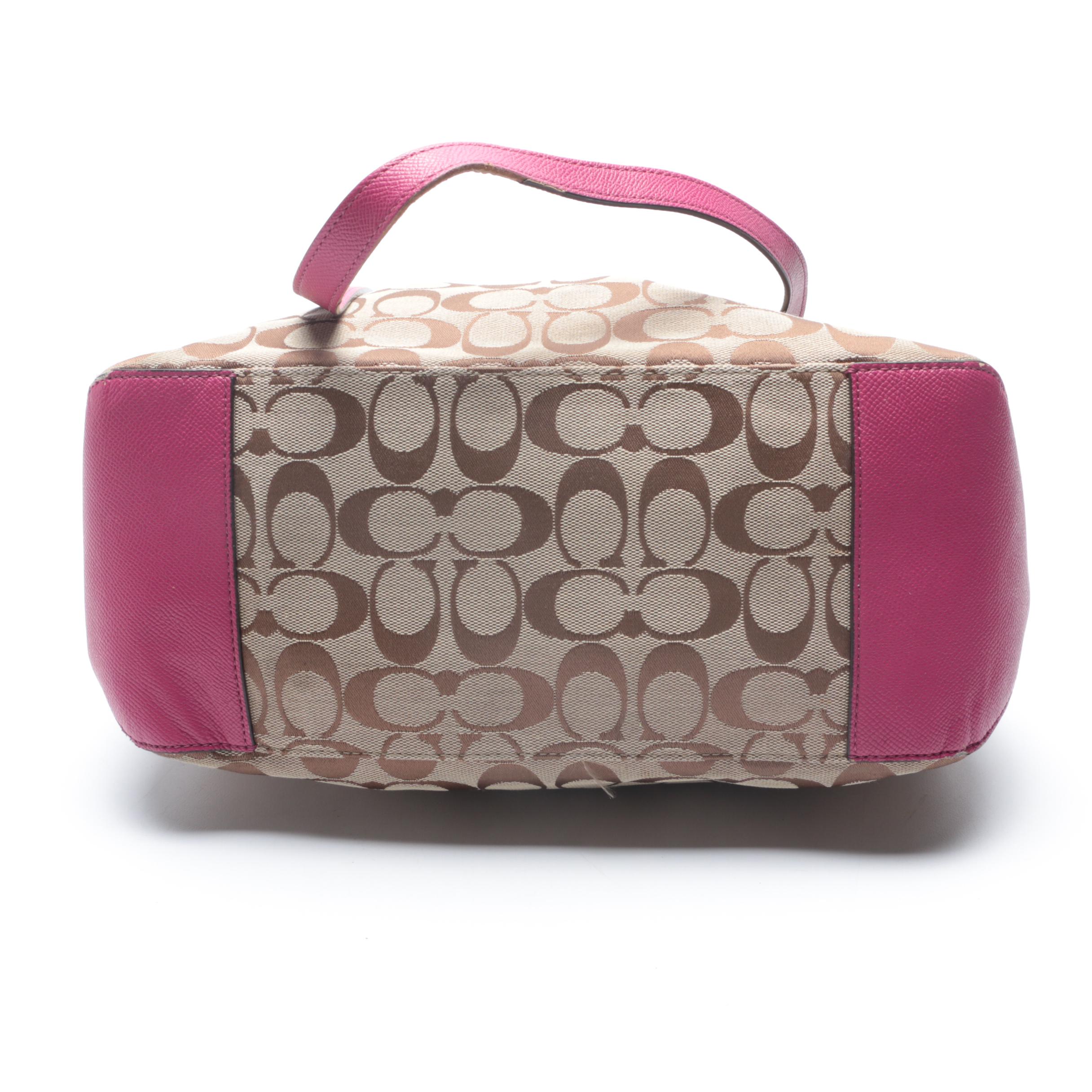 Coach Signature Jacquard Tote and Backpack