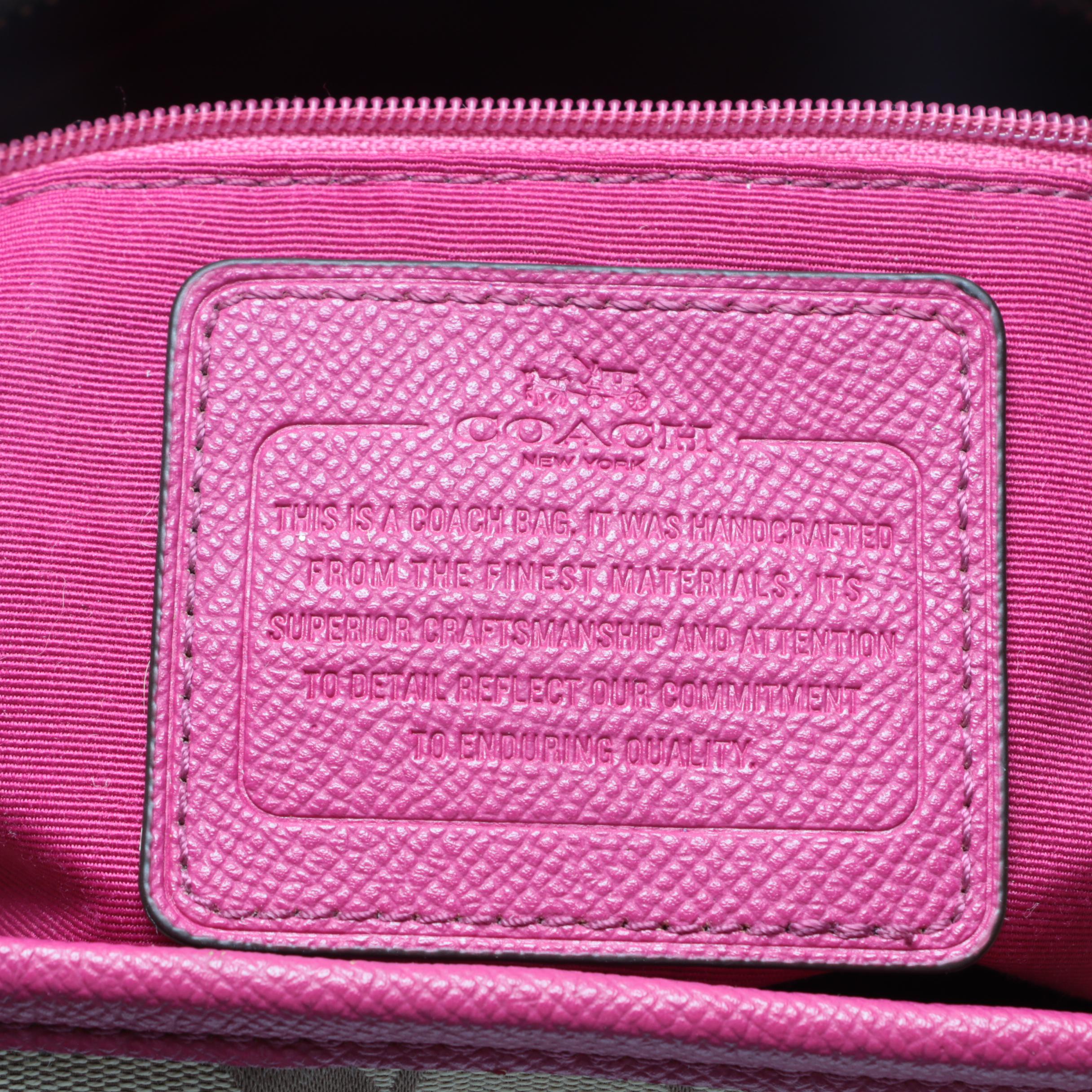 Coach Signature Jacquard Tote and Backpack