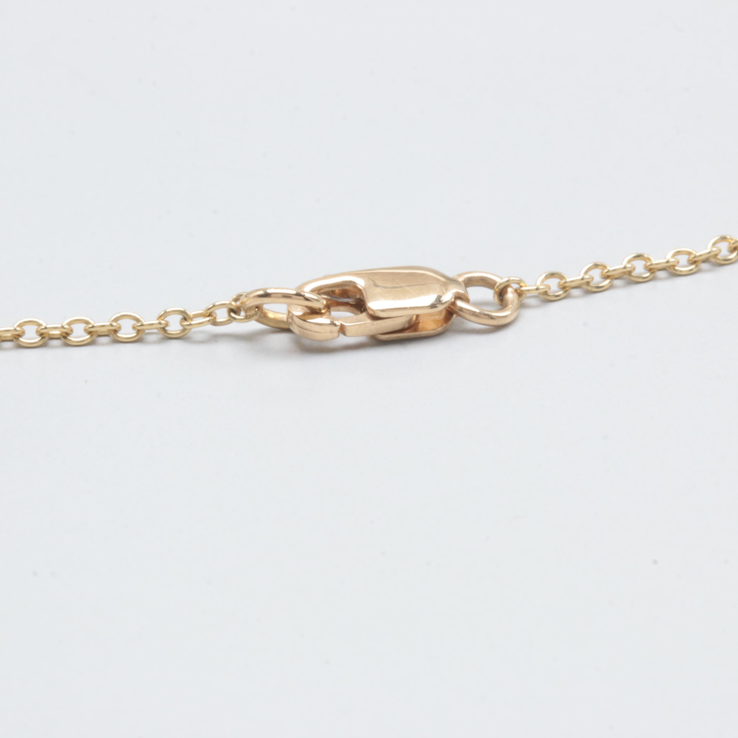 18K Yellow Gold 2.09 CT Diamond Station Necklace