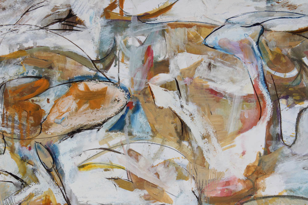 Donald Roberts 1998 Mixed Media Paintings on Paper Featuring "Island Project"