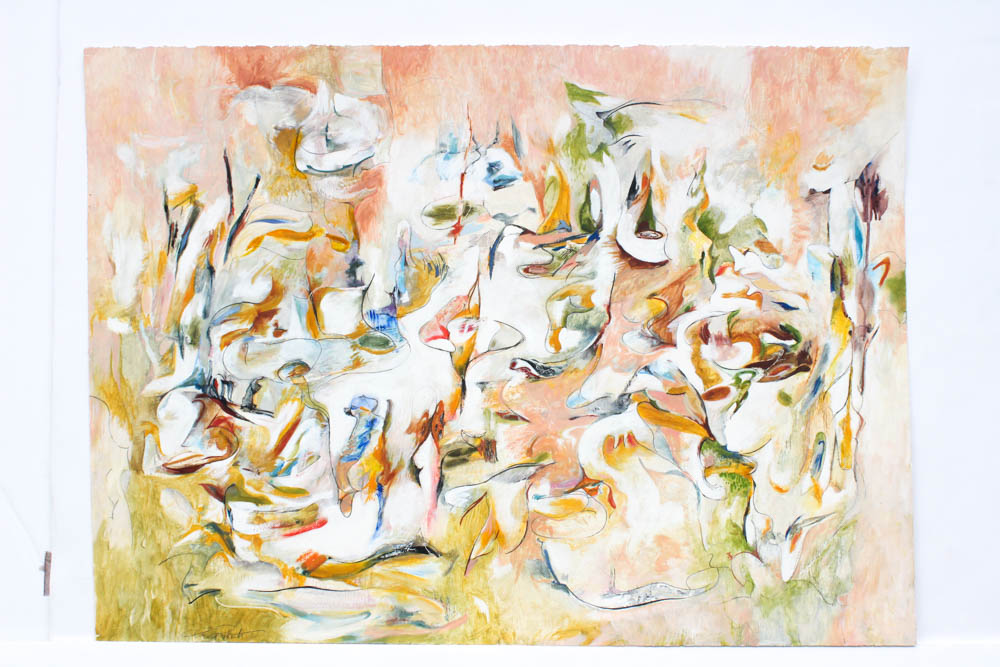 Donald Roberts 1998 Mixed Media Paintings on Paper Featuring "Island Project"