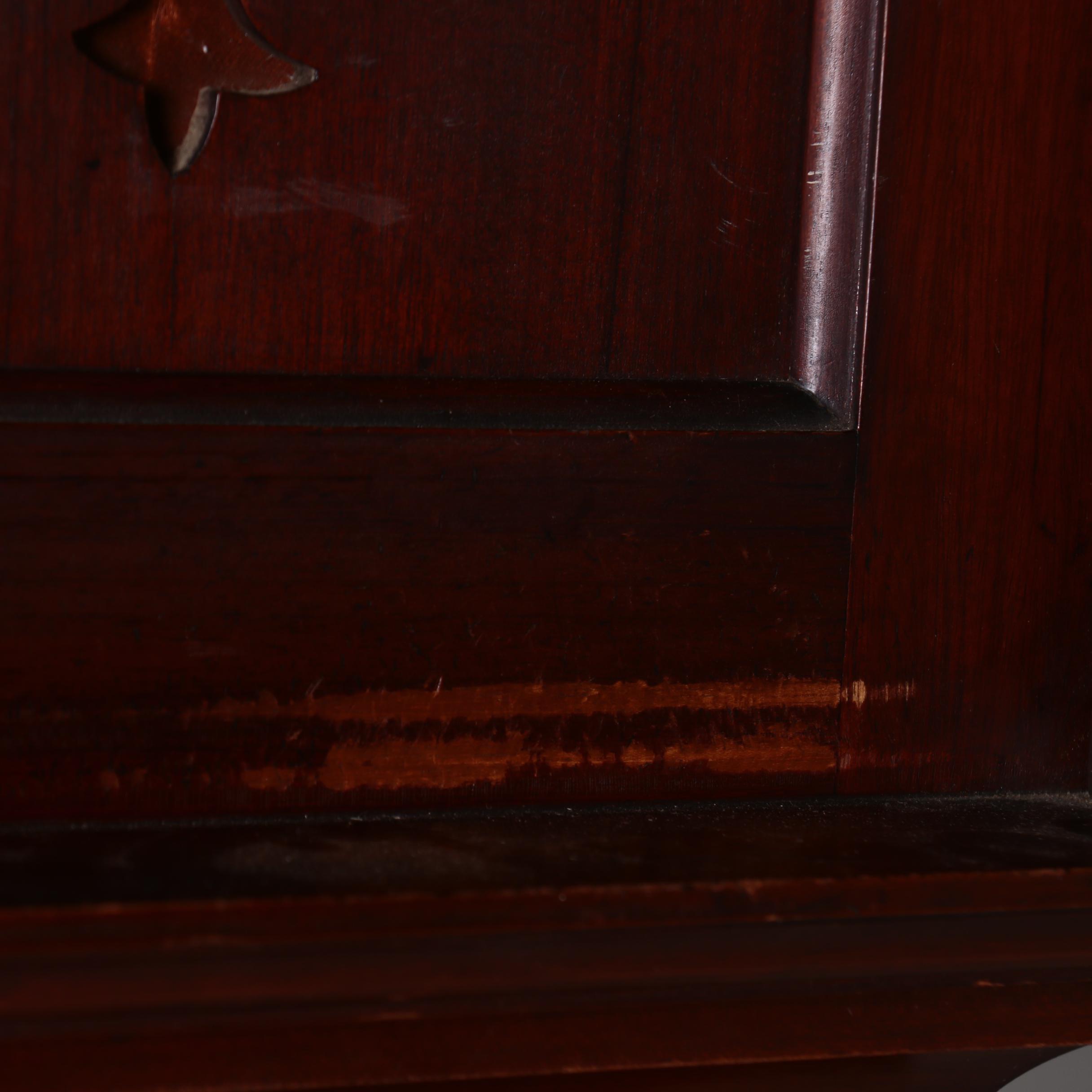 American Mahogany Tall Case Clock by Nelson H. Brown of Boston, Circa 1900