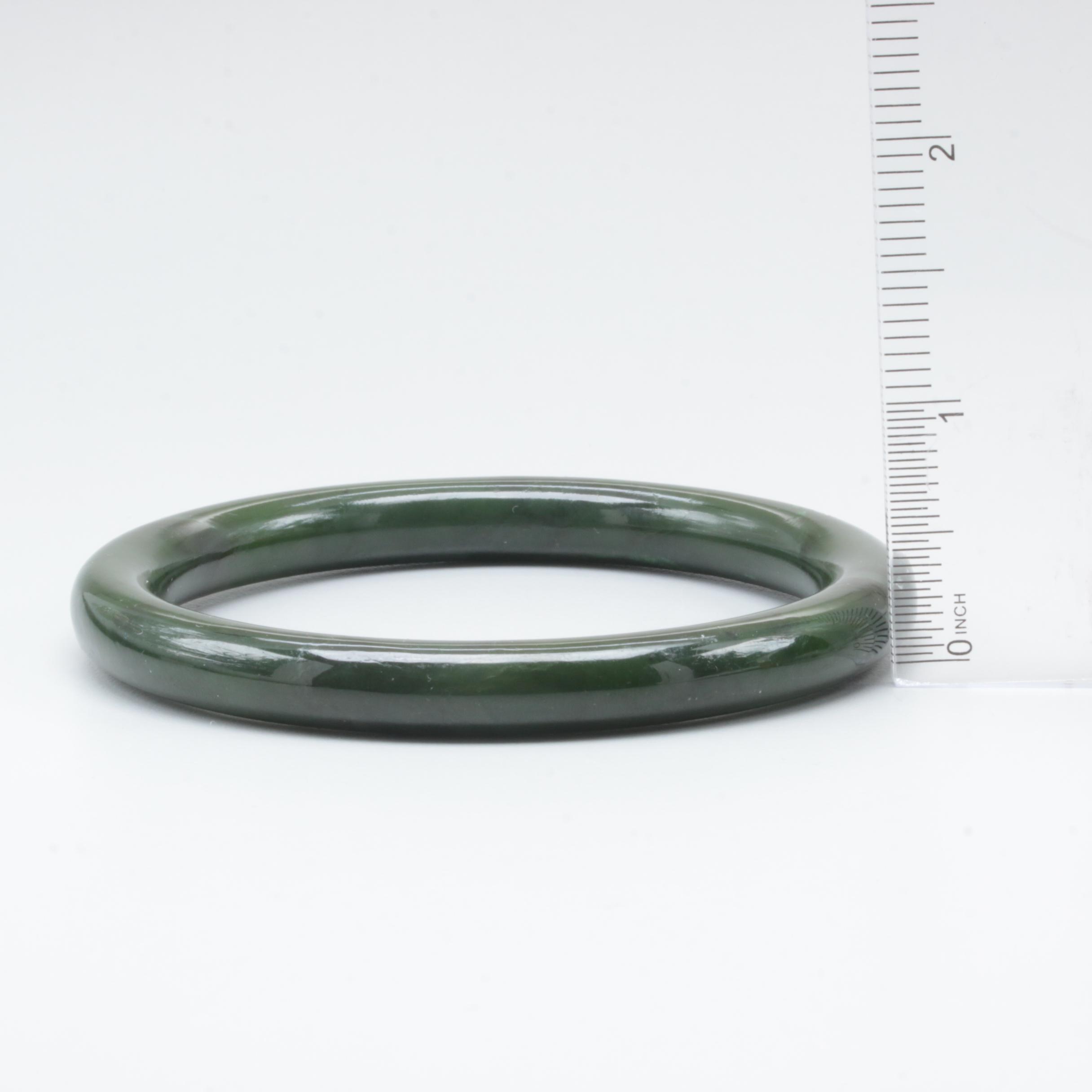 Nephrite Bangle Bracelet