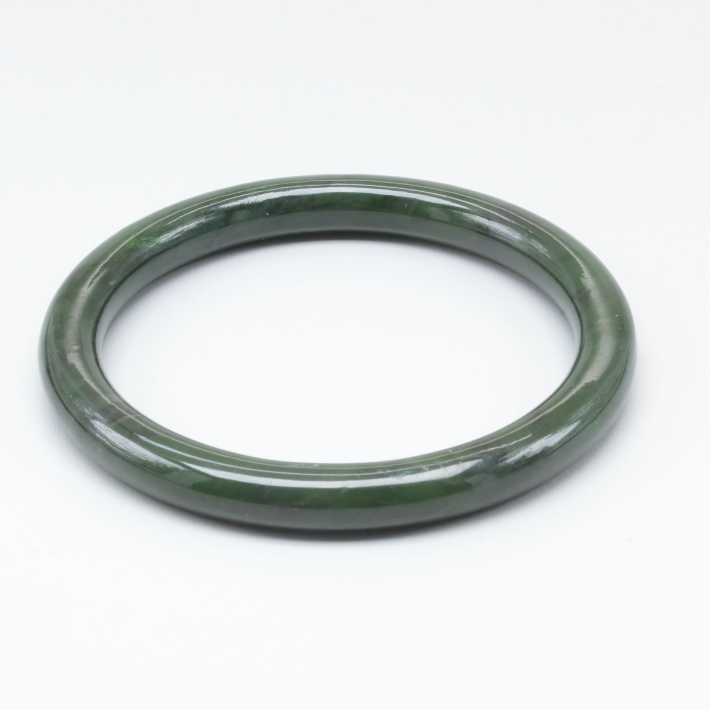 Nephrite Bangle Bracelet