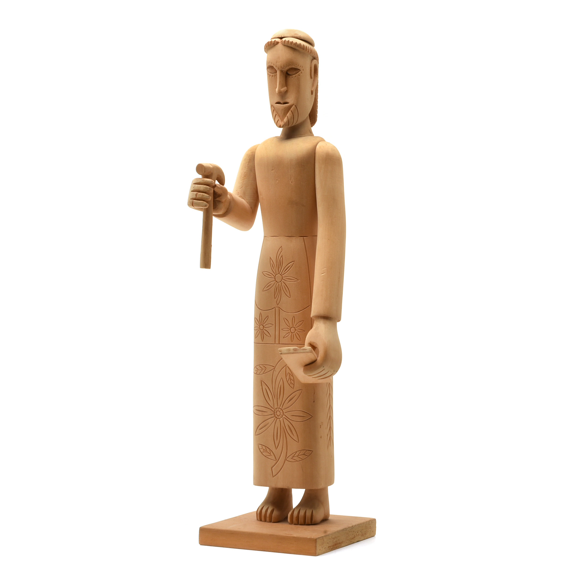 José Mondragón Hand Carved Figure Of St. Joseph The Carpenter