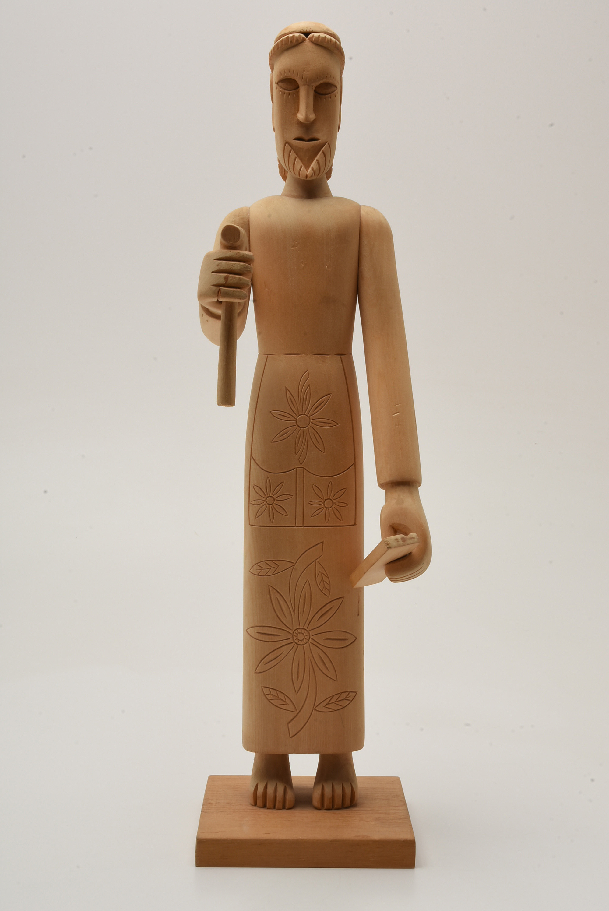 José Mondragón Hand Carved Figure Of St. Joseph The Carpenter