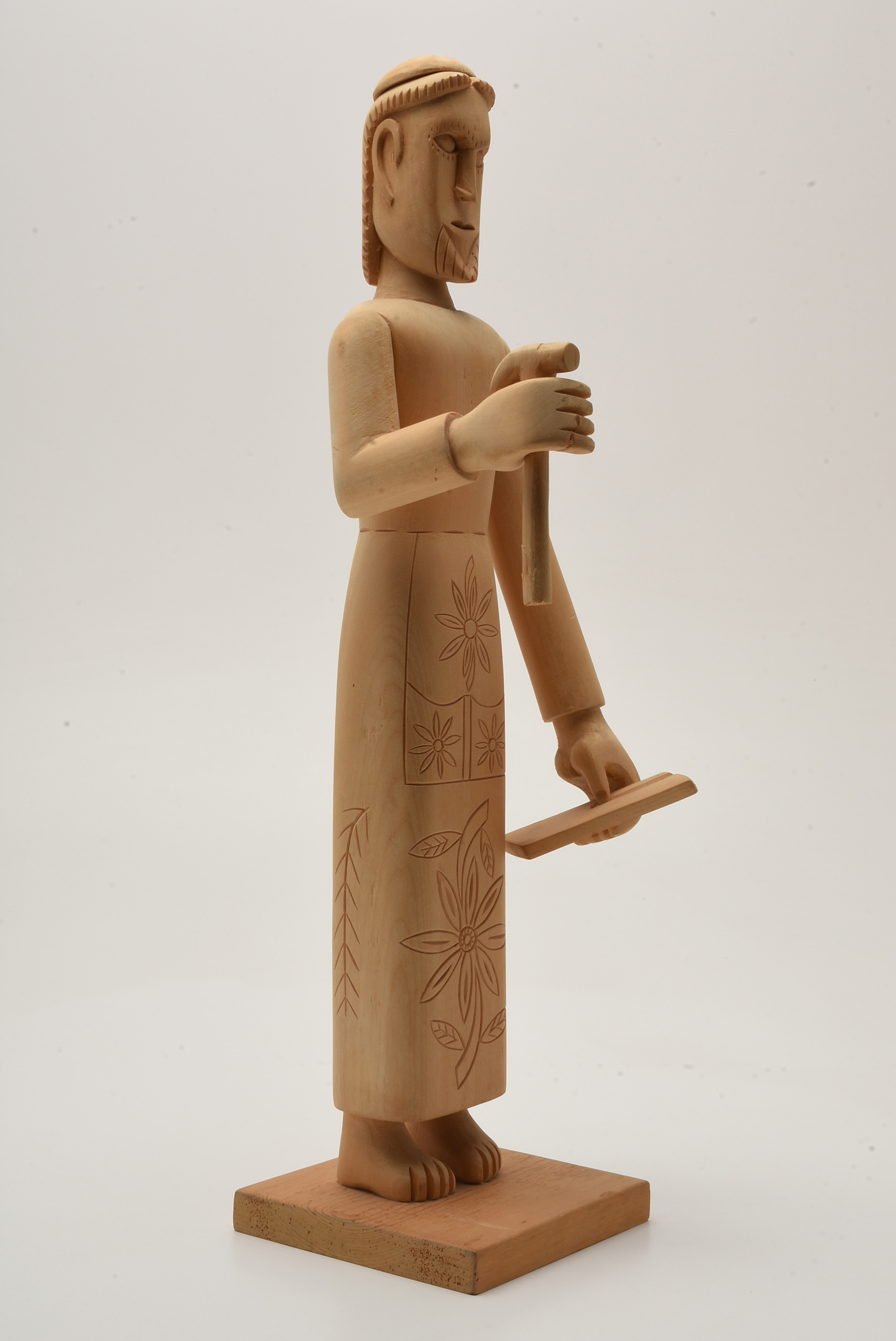 José Mondragón Hand Carved Figure Of St. Joseph The Carpenter