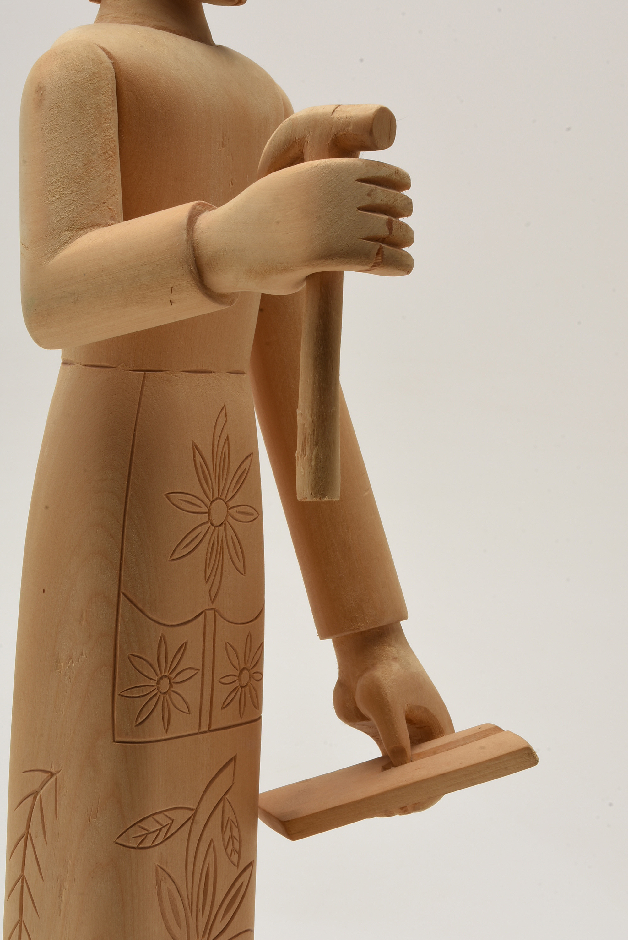 José Mondragón Hand Carved Figure Of St. Joseph The Carpenter