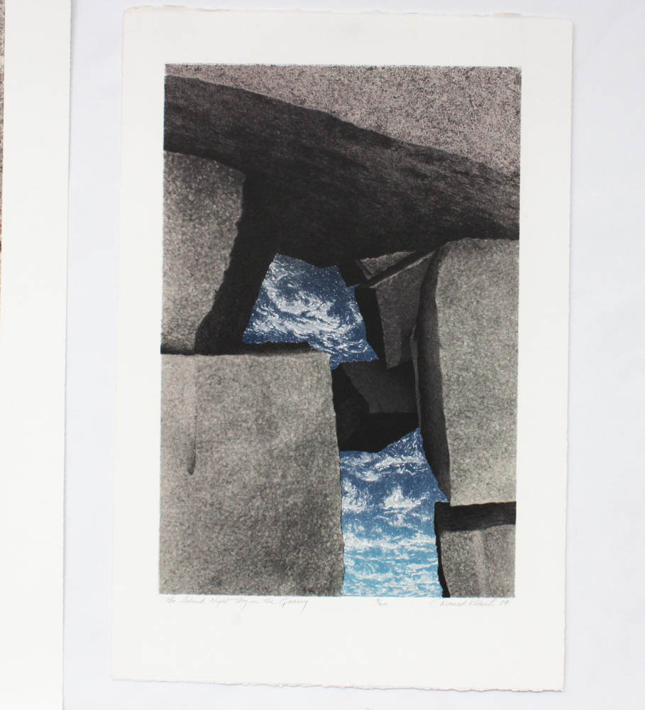 Donald Roberts Serigraph Prints "The Island Night Sky..." and "Island Sky..."