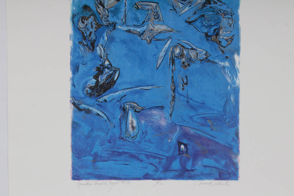 Donald Roberts Early 1990s Serigraph Prints on Paper "Mountain Meadow Project"