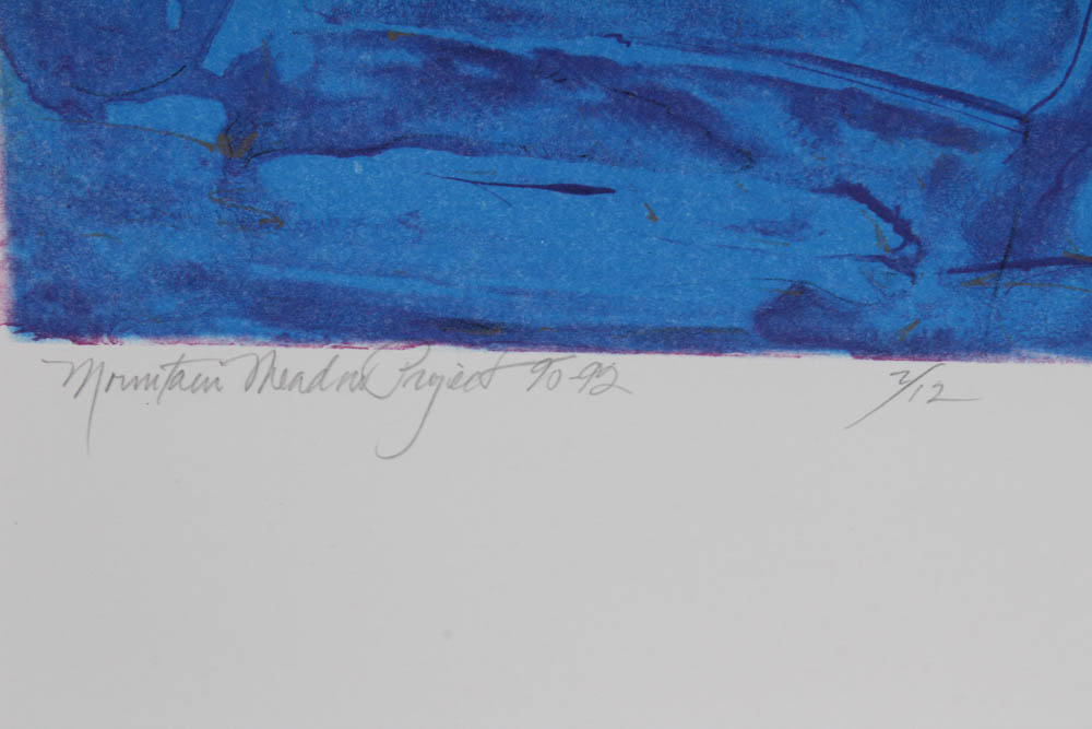 Donald Roberts Early 1990s Serigraph Prints on Paper "Mountain Meadow Project"