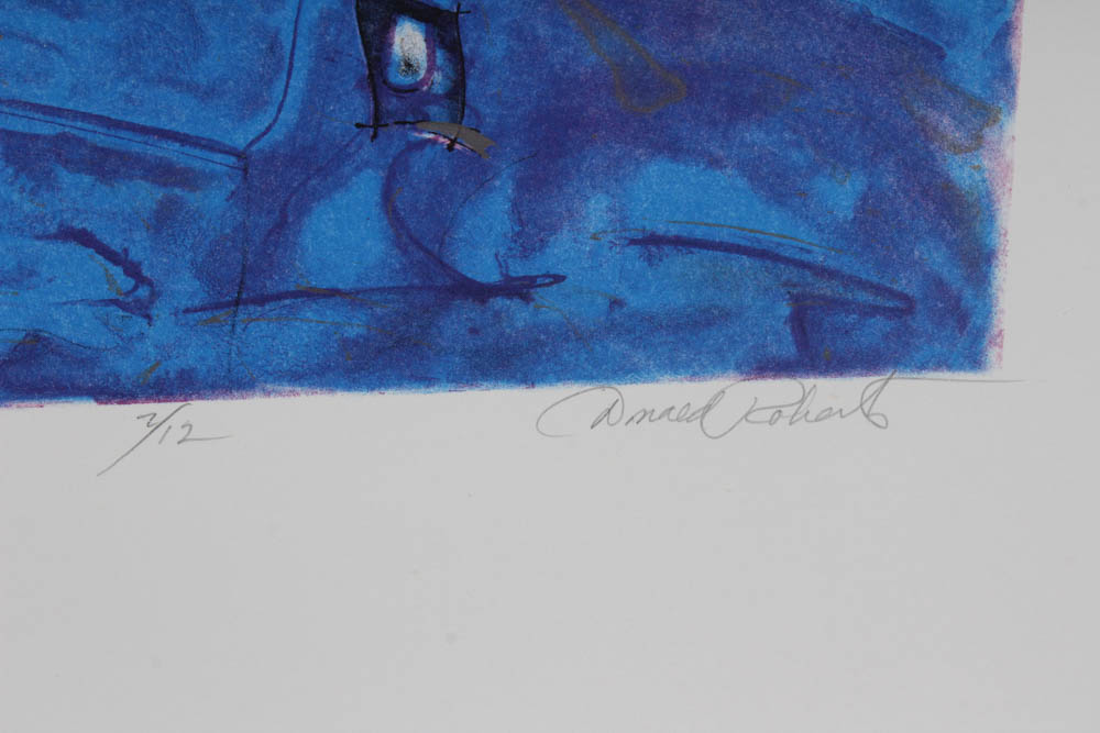 Donald Roberts Early 1990s Serigraph Prints on Paper "Mountain Meadow Project"