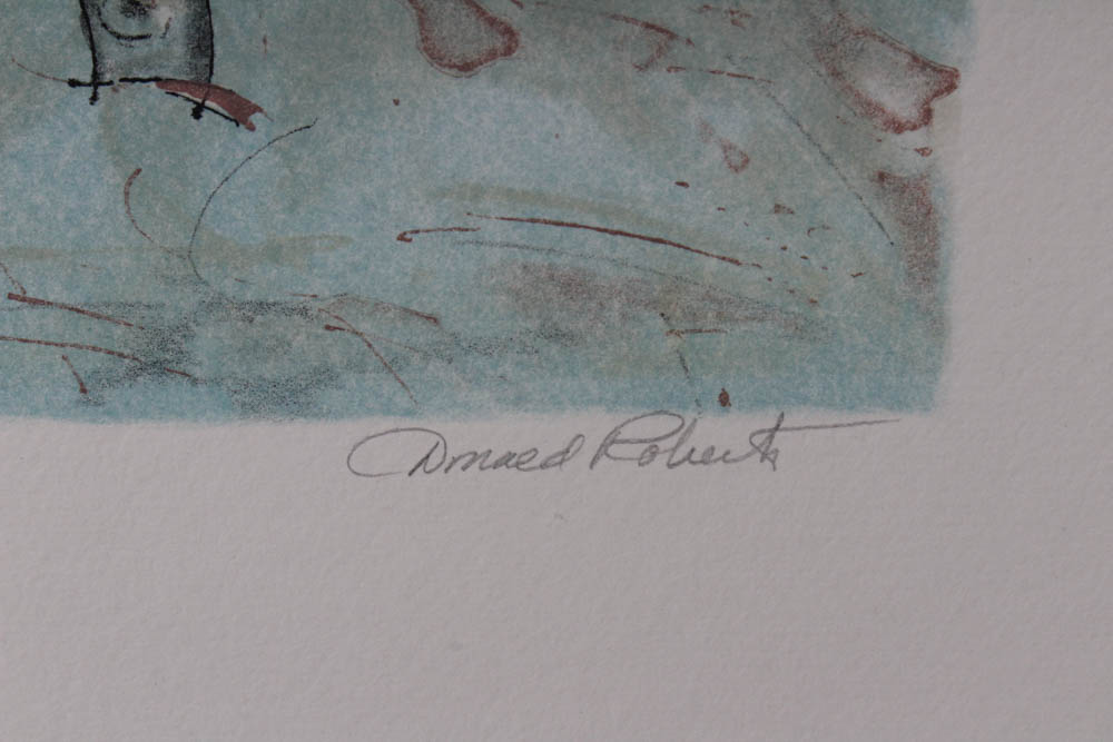 Donald Roberts Early 1990s Serigraph Prints on Paper "Mountain Meadow Project"