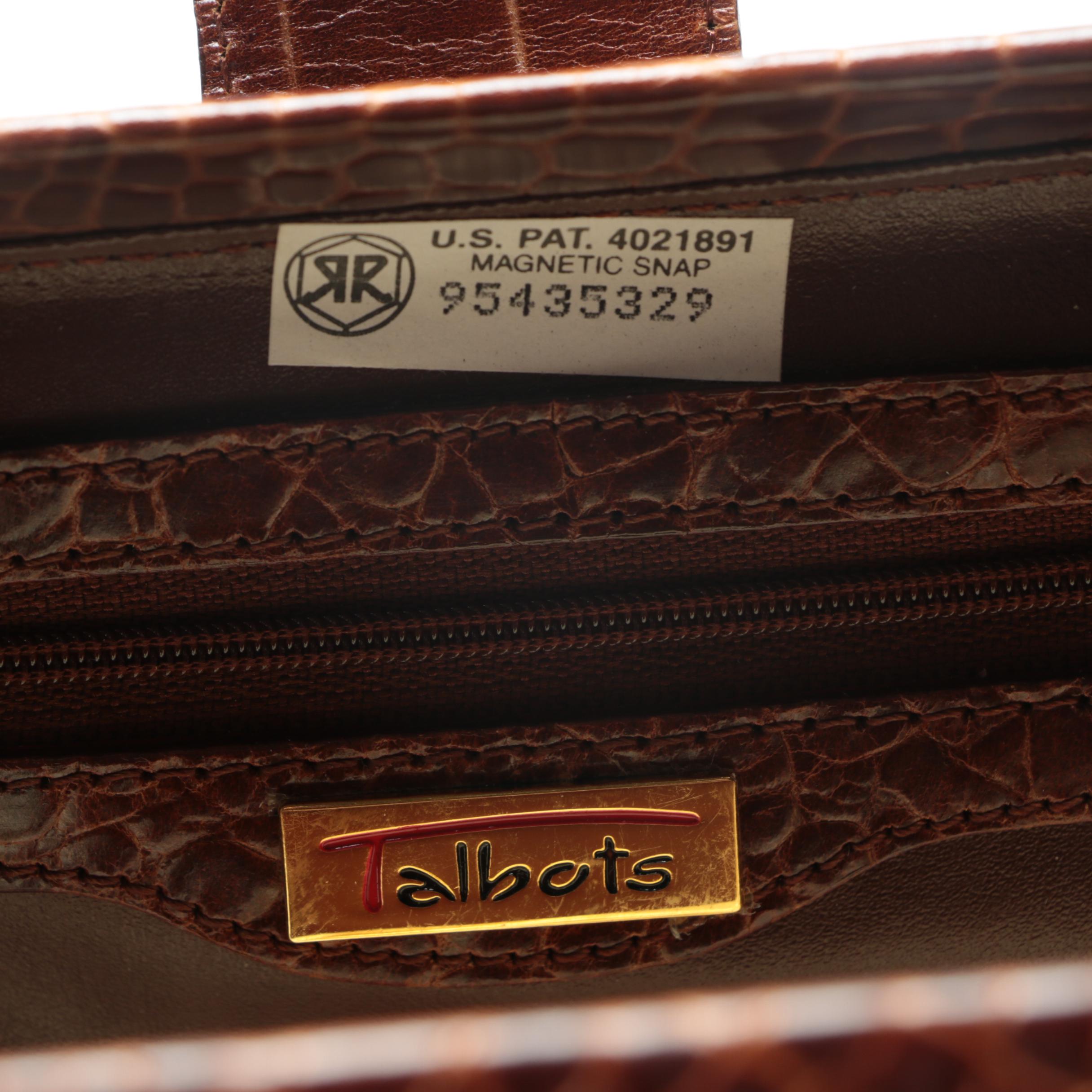 Laurel Burch Clutch, Talbots Satchel and Texier Handbag with Matching Wallet