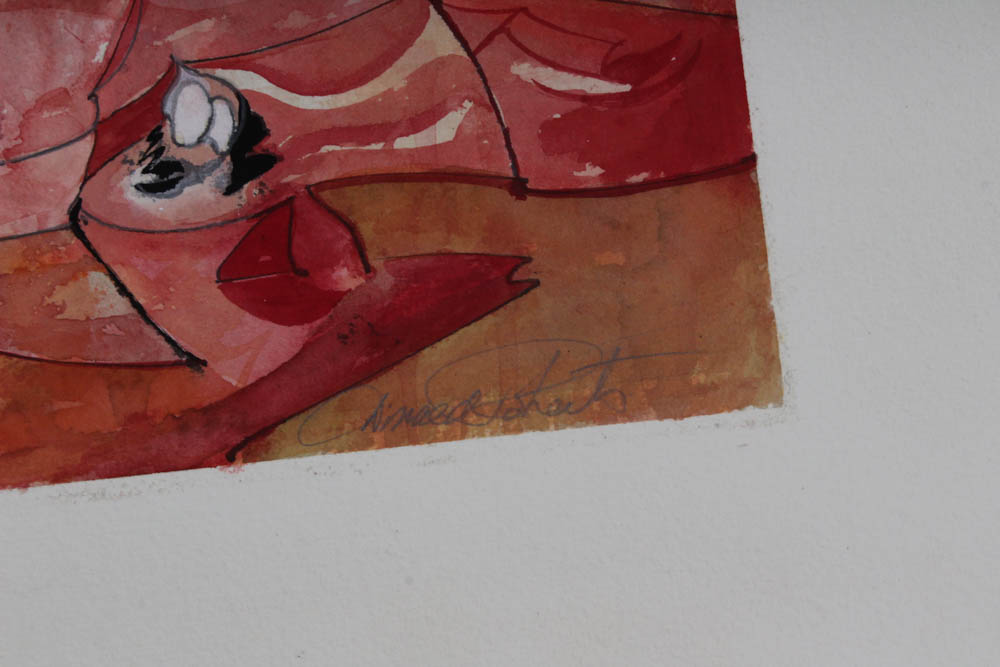 Donald Roberts 1990s Mixed Media Works on Paper