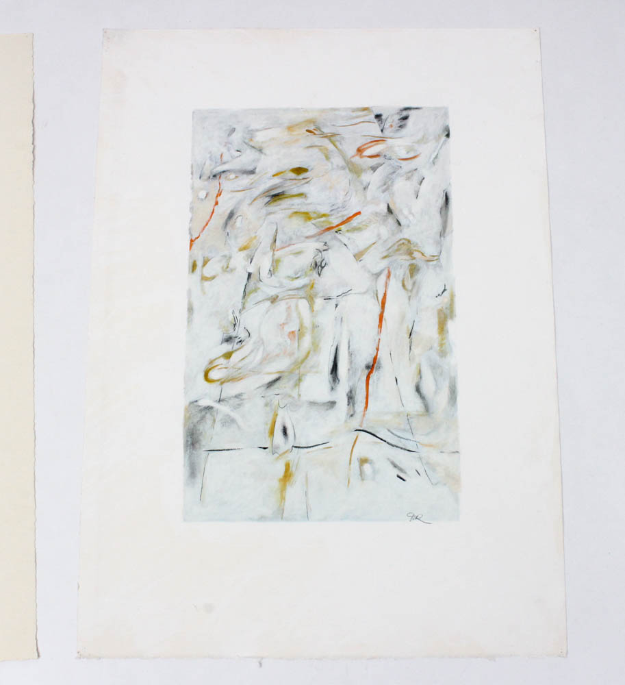 Donald Roberts 1990s Mixed Media Works on Paper