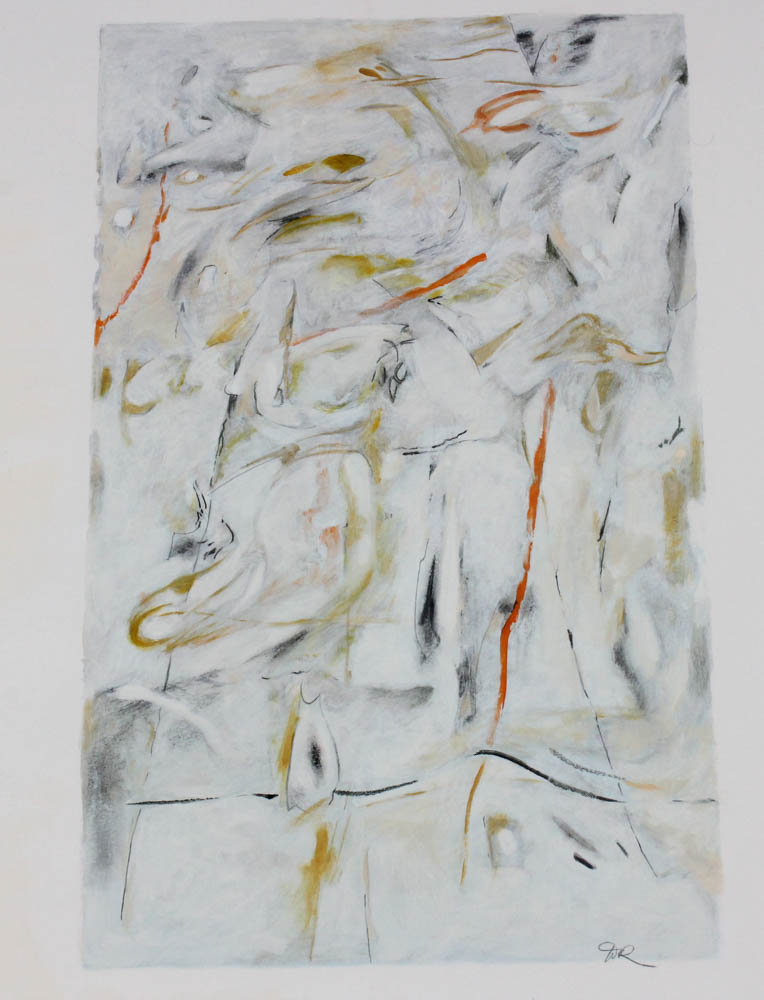 Donald Roberts 1990s Mixed Media Works on Paper