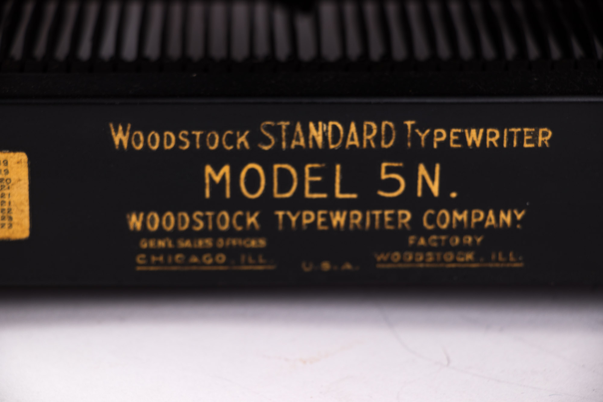 Vintage 1920s-30s Woodstock Typewriter