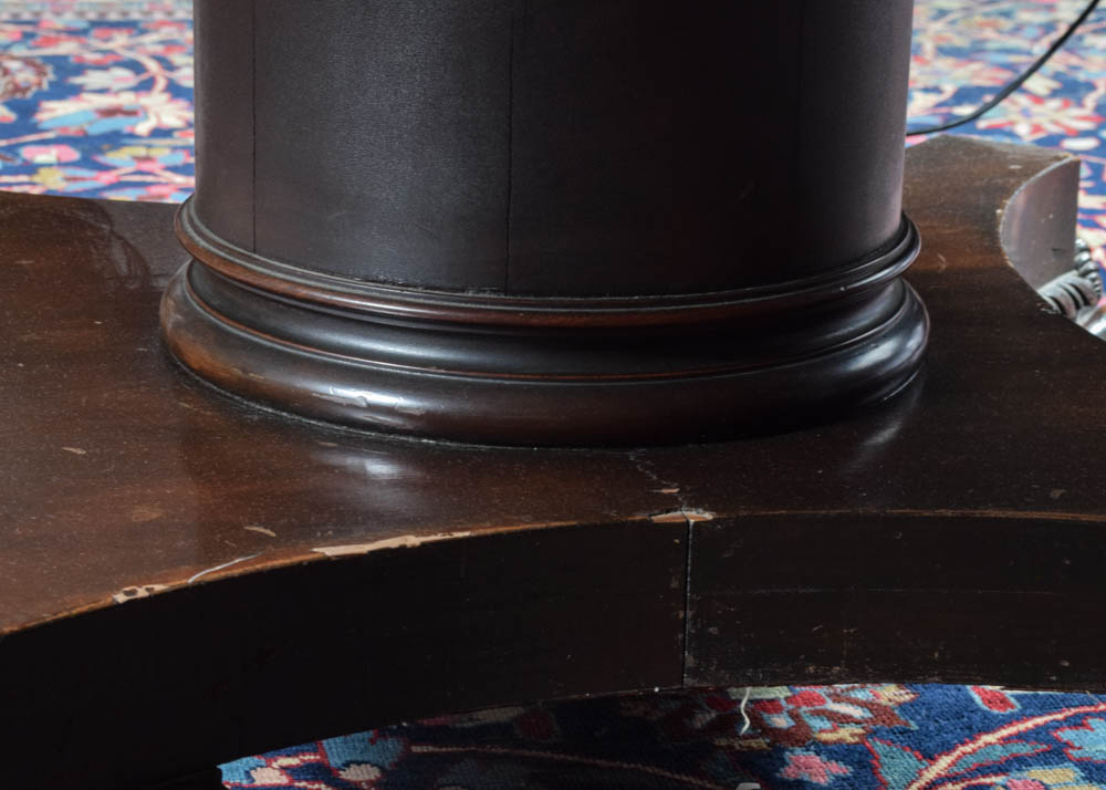 19th Century Empire Style Pedestal Dining Table