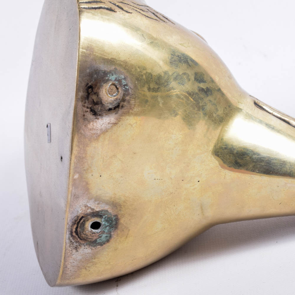 Indian Brass Fox Head Bookends