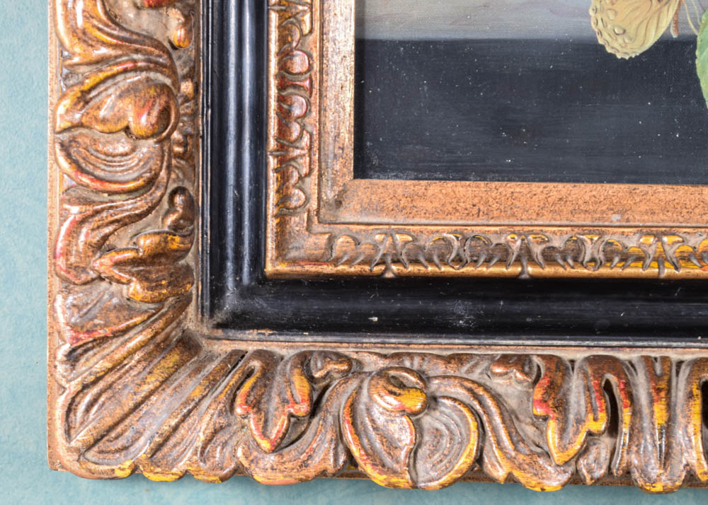 H. Branson Still Life Oil Painting on Canvas