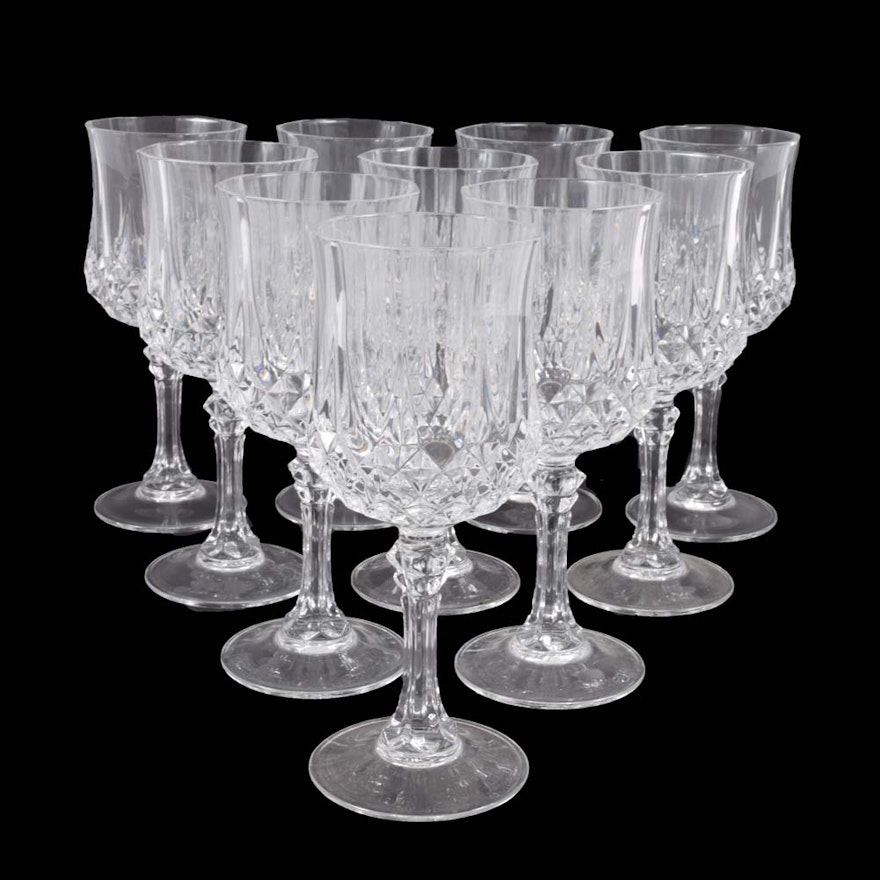 Cristal D'arques "Longchamp" Lead Crystal Goblets