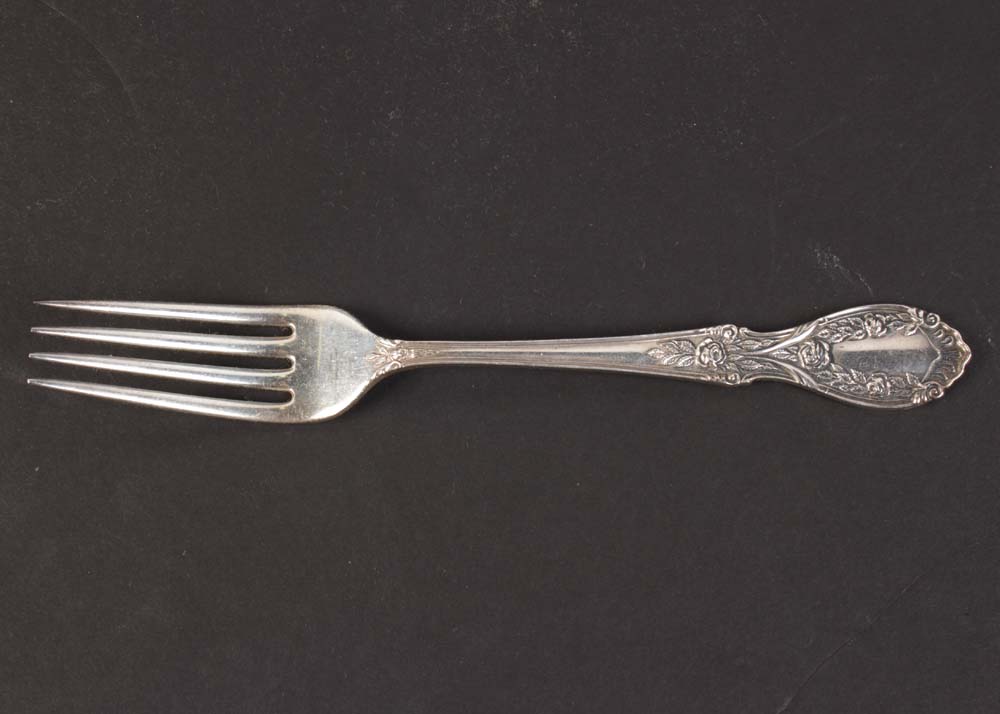 Vintage Manchester Sterling Silver "American Beauty" Pattern Flatware