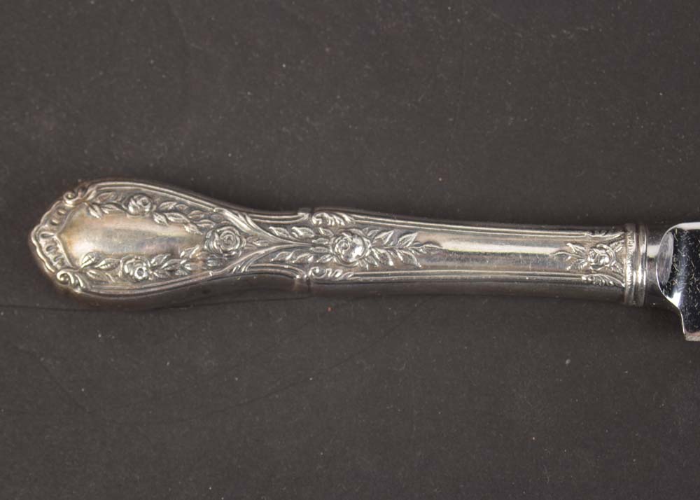 Vintage Manchester Sterling Silver "American Beauty" Pattern Flatware
